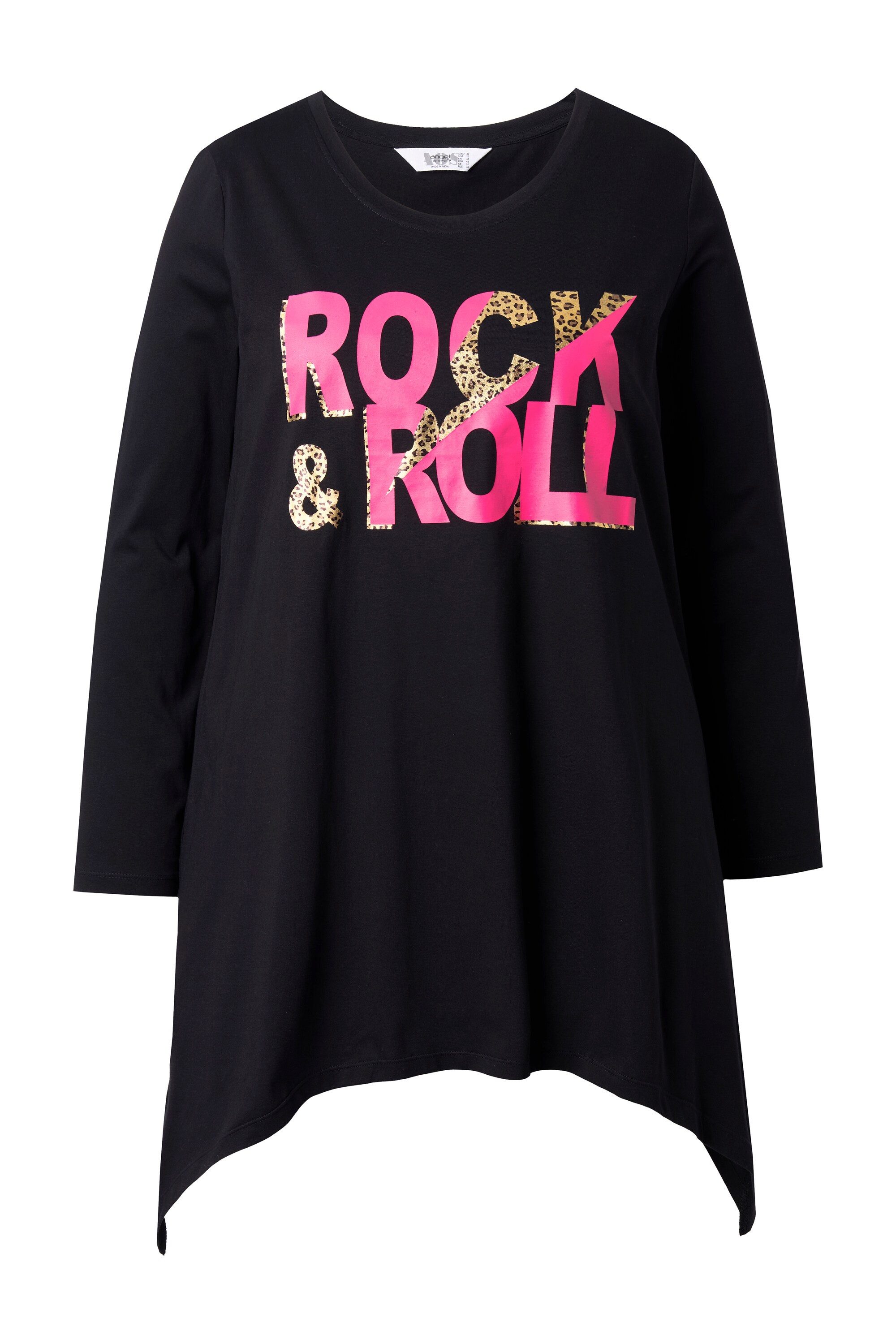 Angel of Style T-Shirt T-Shirt A-Linie Rock 'n Roll Zipfelsaum