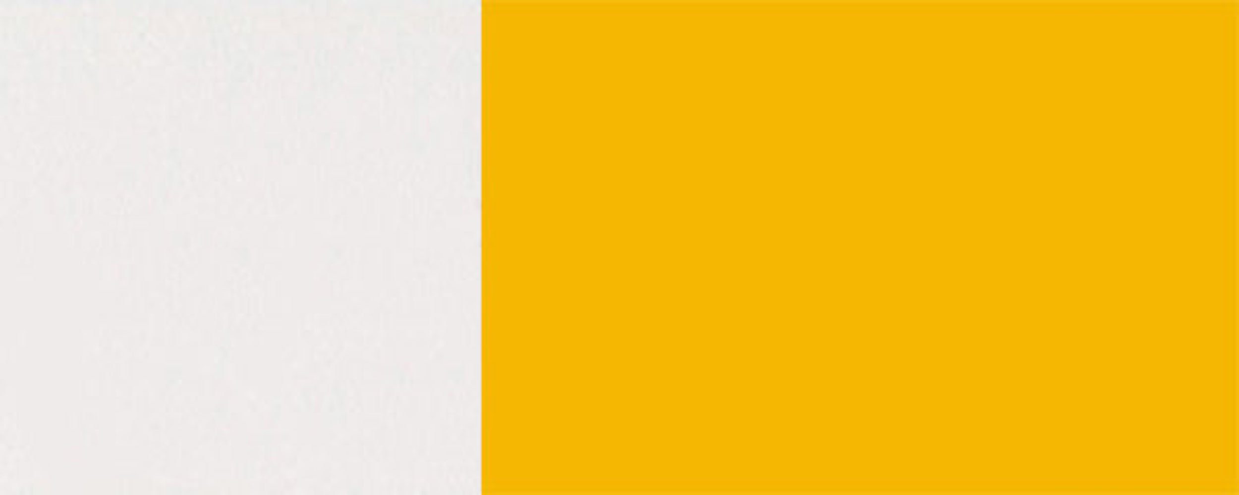 Feldmann-Wohnen Eckhängeschrank Napoli (Napoli) 60cm Korpusfarbe Hochglanz grifflos & rapsgelb Ausführung 1-türig wählbar Front-, RAL 1021