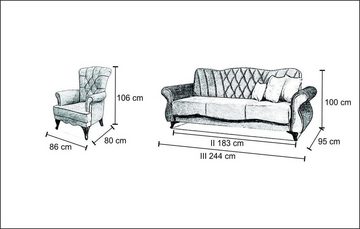 JVmoebel Sofa, Schlafsofa Polster Sofa Couchen Dreisitzer Textil Neu Sofa 3 Sitzer