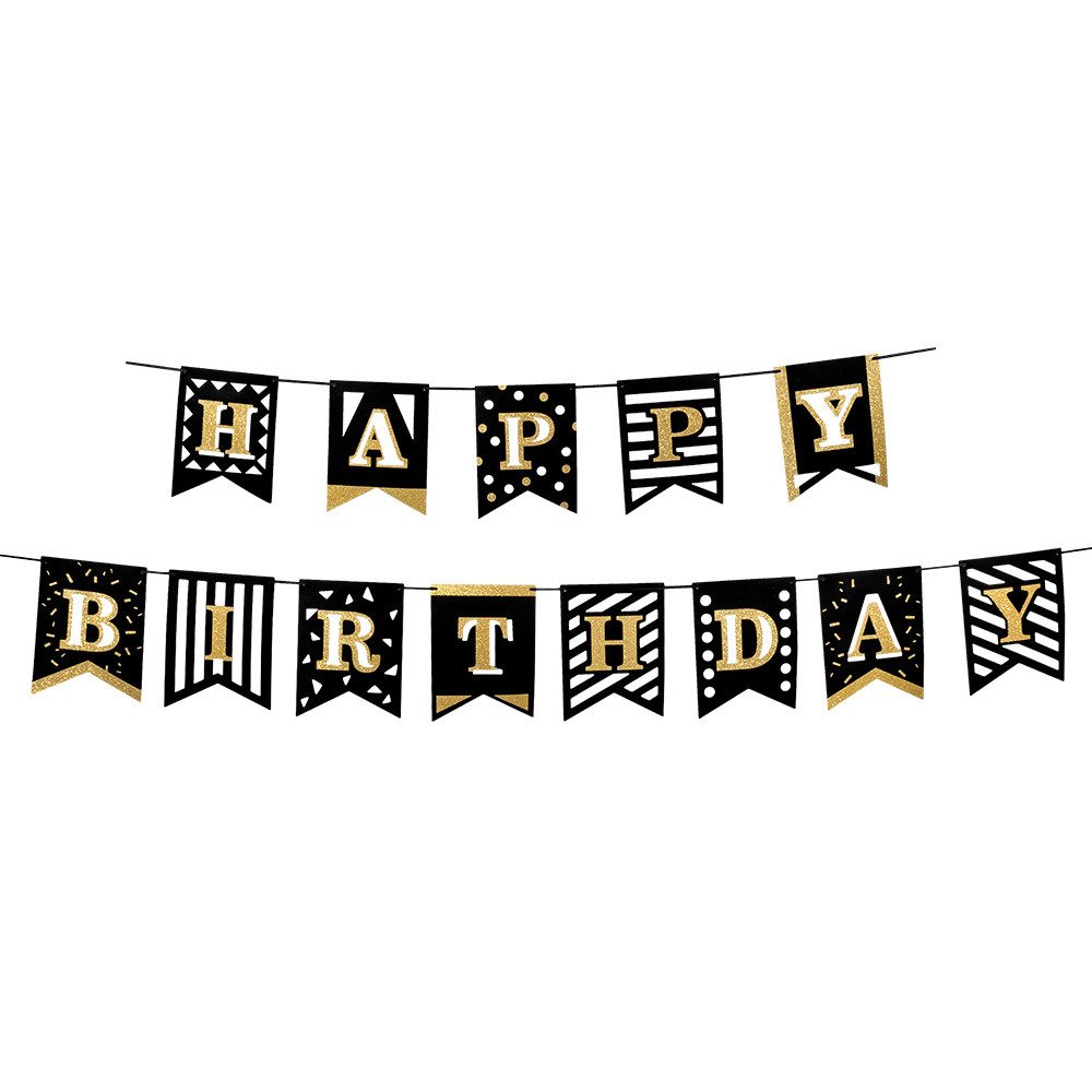 Boland Kostüm Girlande Party Time "Happy Birthday" 2 x 200cm