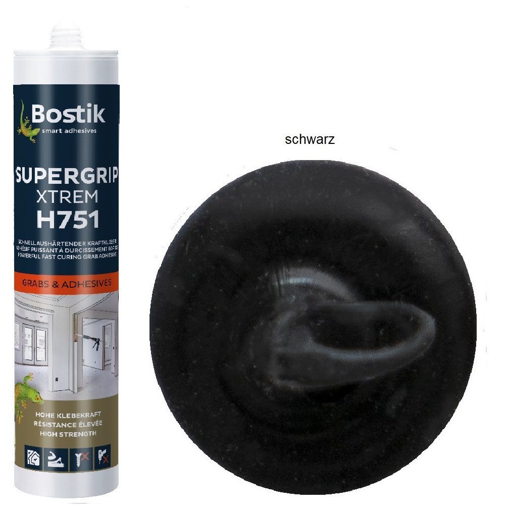 BOSTIK Klebstoff Bostik H751 Supergrip Xtrem Hybrid SMP Klebdichtstoff 450g Kartusche, gebrauchsfertig