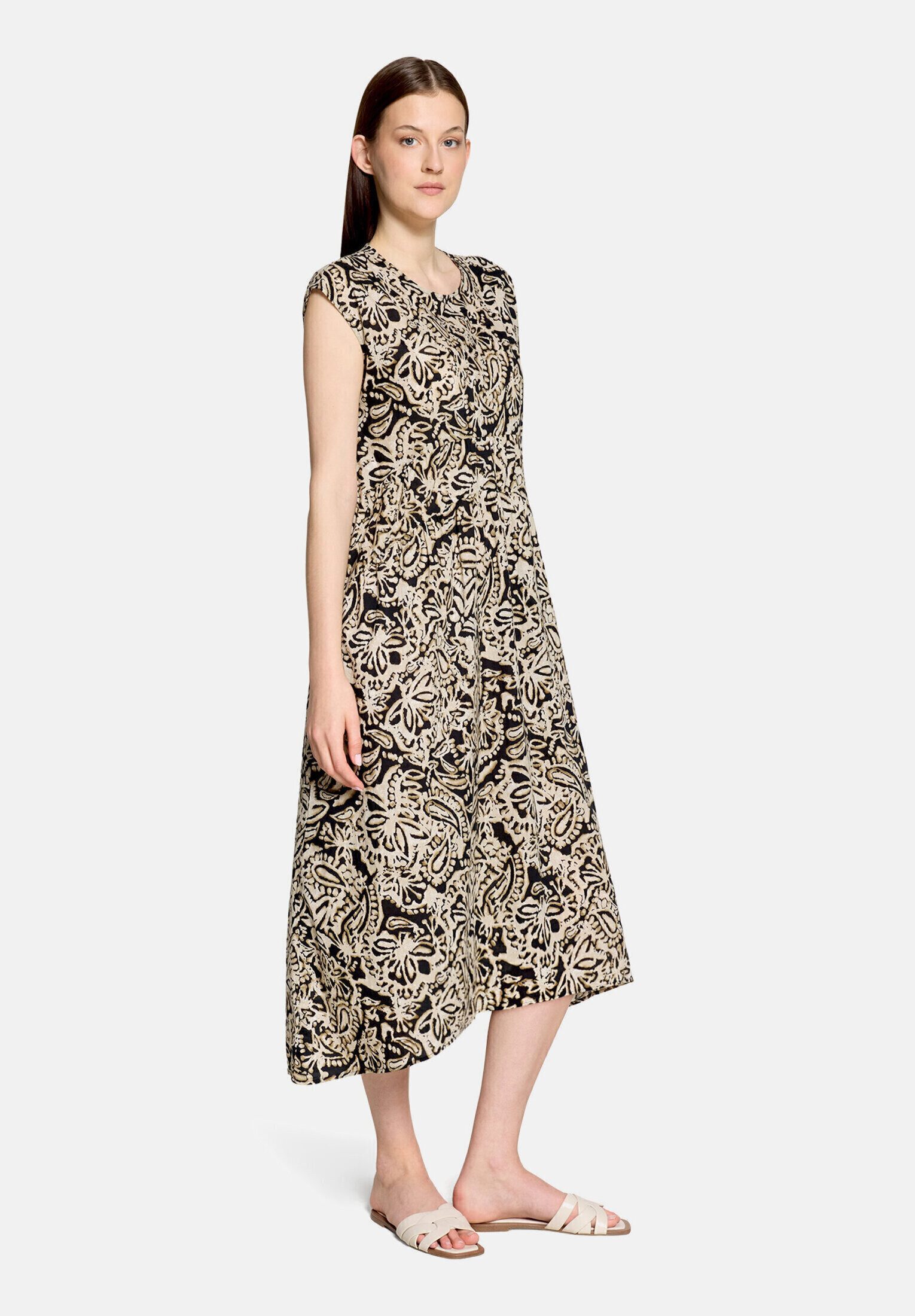 Cartoon Midikleid Damen mit Muster