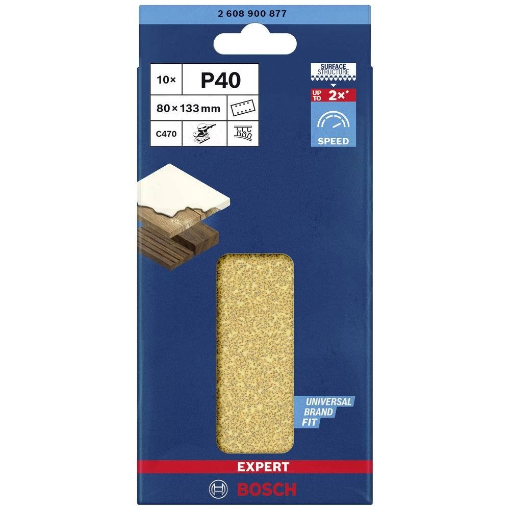 Thumbnail - BOSCH Schleifpapier Schleifpapier mit 8 Löchern für Schwingschleifer, gelocht