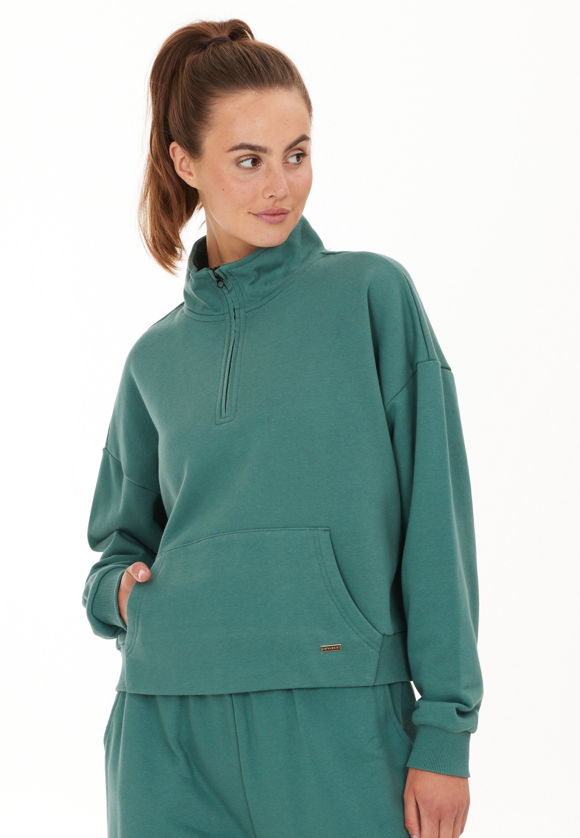 ATHLECIA Sweatshirt Cinzia mit atmungsaktiver Eigenschaft dunkelgrün