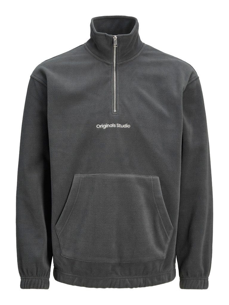 Jack & Jones Junior Fleecepullover JORVESTERBRO FLEECE QUARTER ZIP NO JNR (1-tlg., Geschenkidee) Kängarutasche