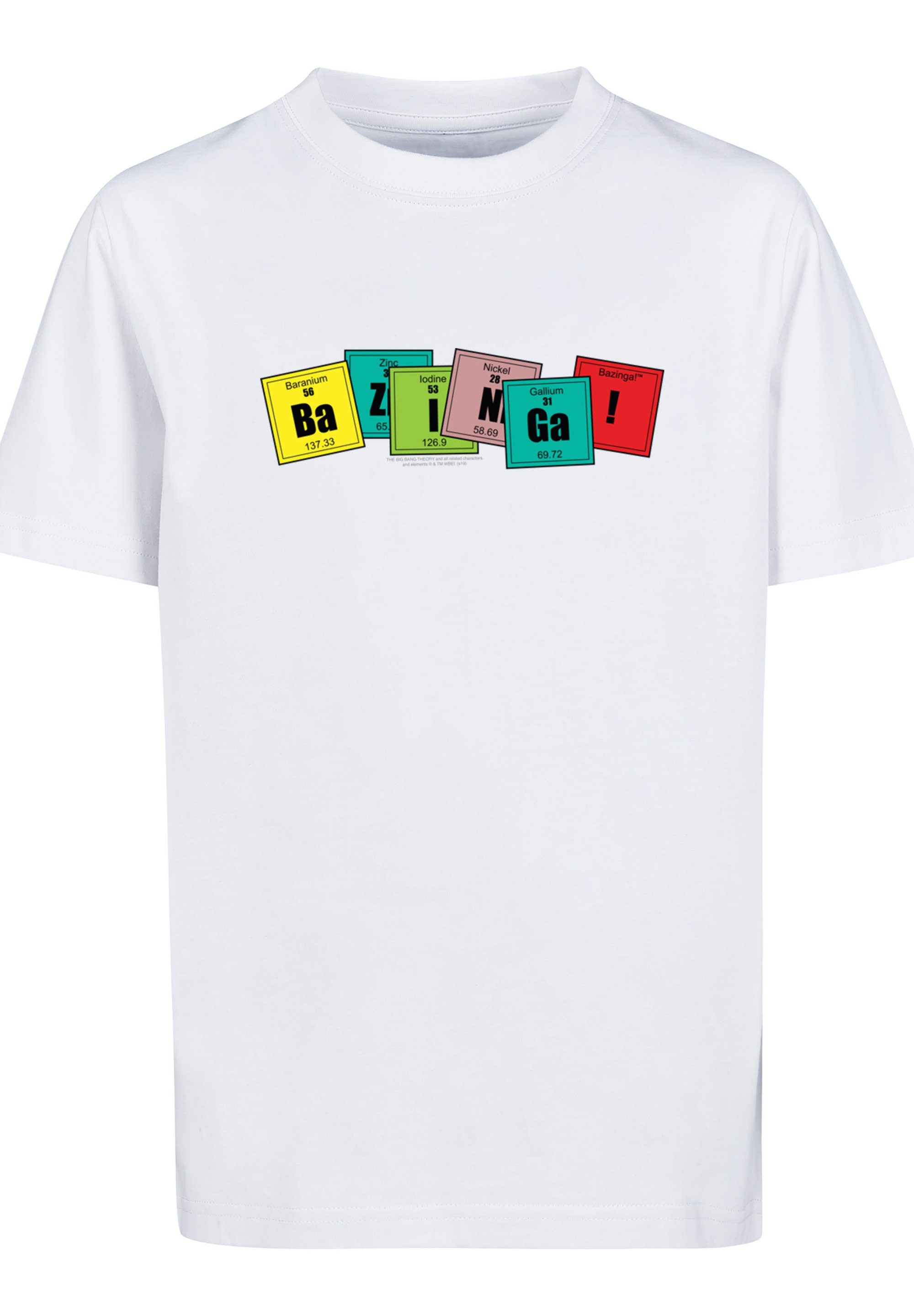 F4NT4STIC T-Shirt Big Bang Theory Bazinga Unisex Kinder,Premium Merch,Jungen ,Mädchen,Bedruckt