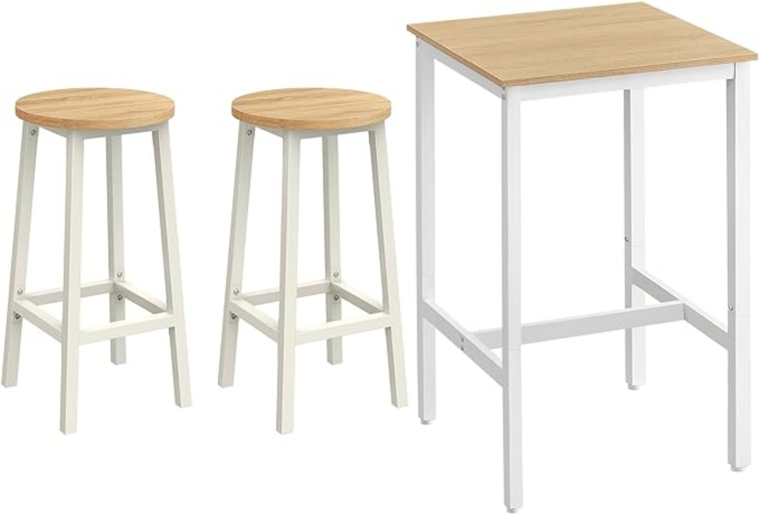 VASAGLE Bartisch, mit 2 Barhockern Set, günstig online kaufen