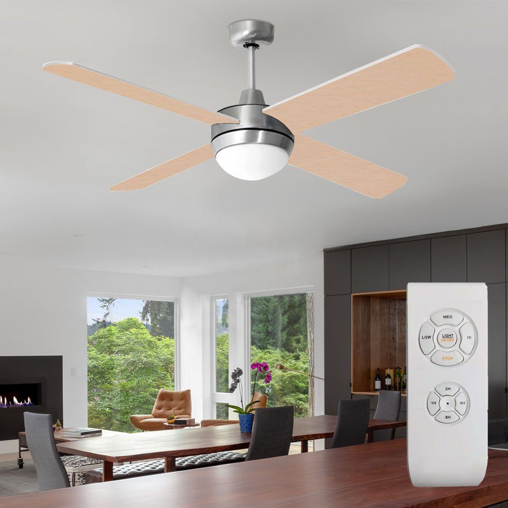 Stufen LED-Licht Deckenventilator Fernbedienung mit 3 etc-shop Deckenventilator,