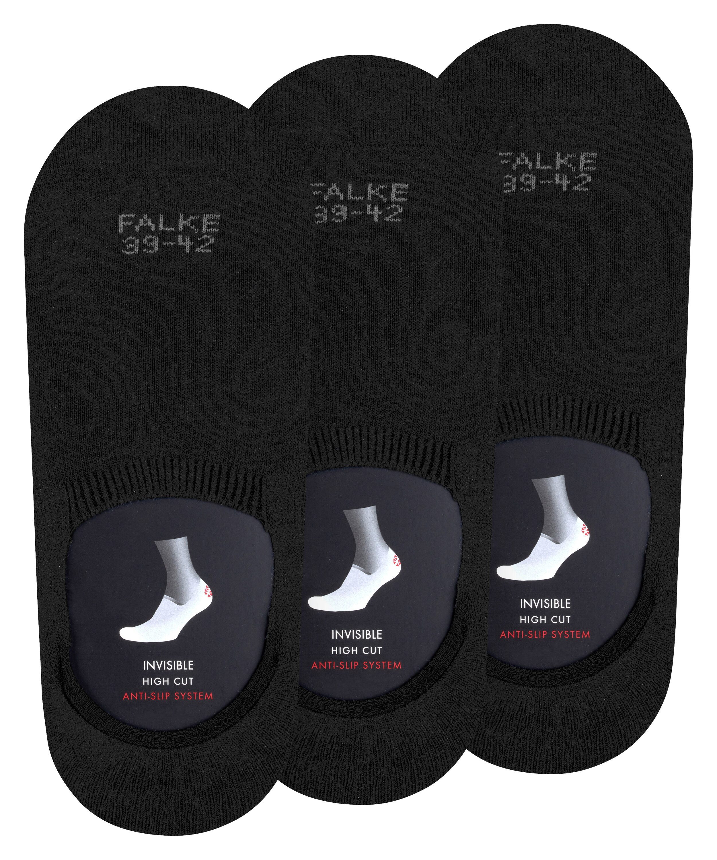 FALKE Füßlinge Step High Cut 3-Pack Füßlinge (3-Paar) aus bewusster Garnkomposition