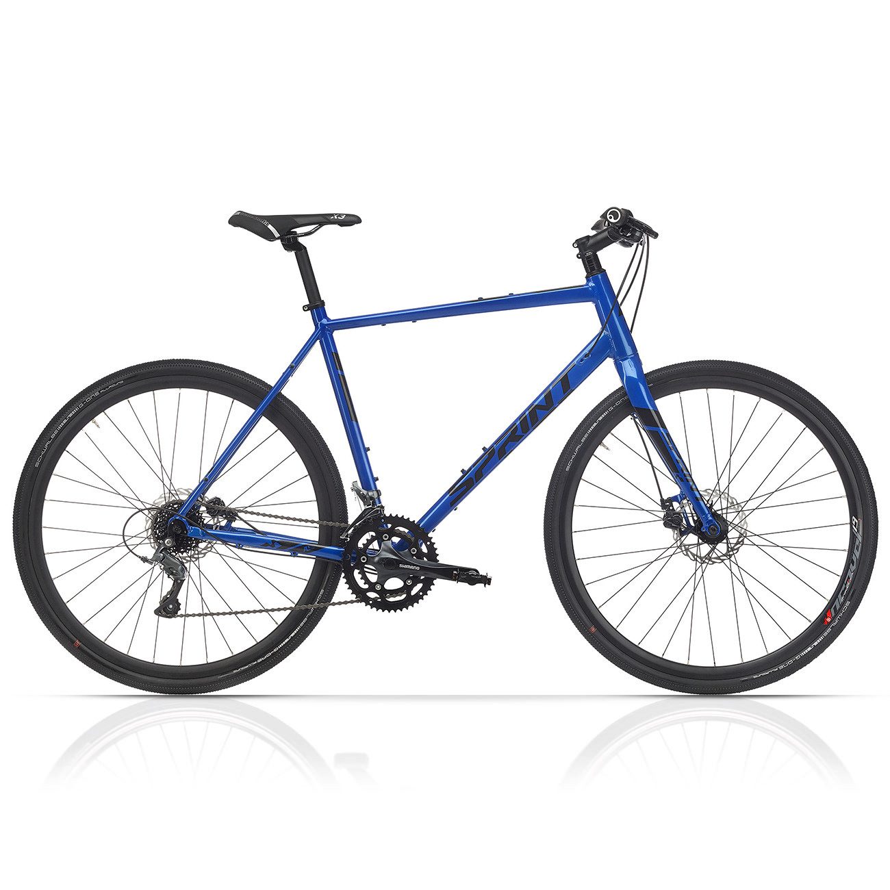 Airtracks Gravelbike 28 Zoll Herren Gravel Bike WHISPER PLUS Fahrrad 2x8 Gang, 16 Gang Shimano Claris RD-R2000 Schaltwerk, Kettenschaltung, (Blau), High End Gravel Fahrrad - Rahmenhöhen 52 cm 56 cm - Modell 2026