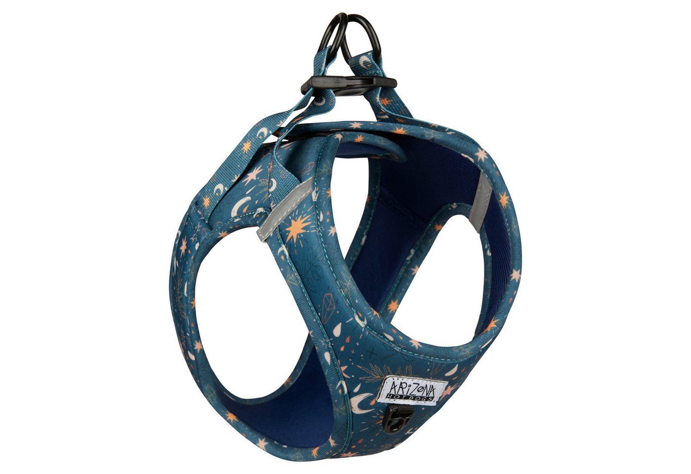 ARIZONA HOT DOGS Hunde-Geschirr Step-In Neopren, Arizona Hotdogs Hundegeschirr Moonlight, M
