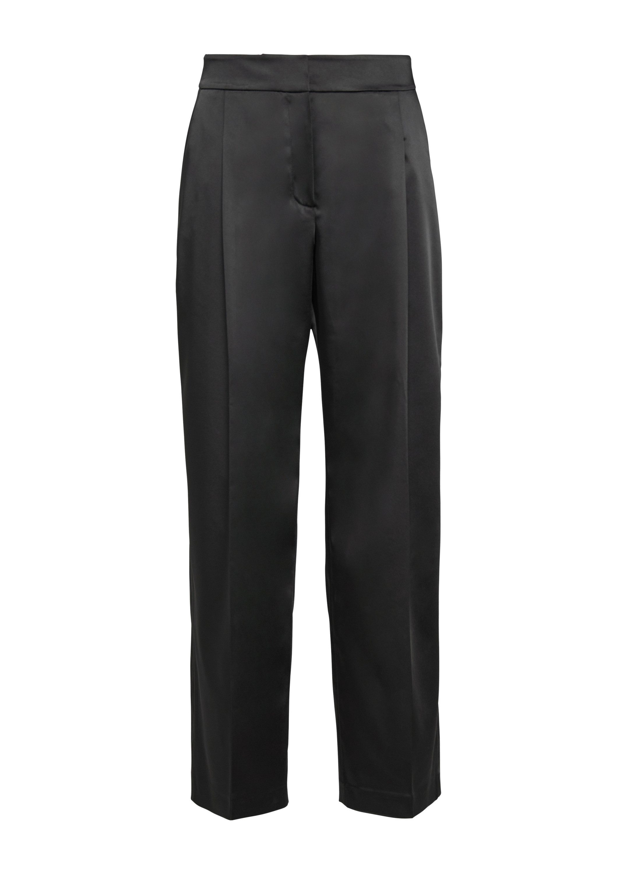 s.Oliver Chinos Hose Wide-Leg-Hose aus Satin mit extra weitem Saum günstig online kaufen