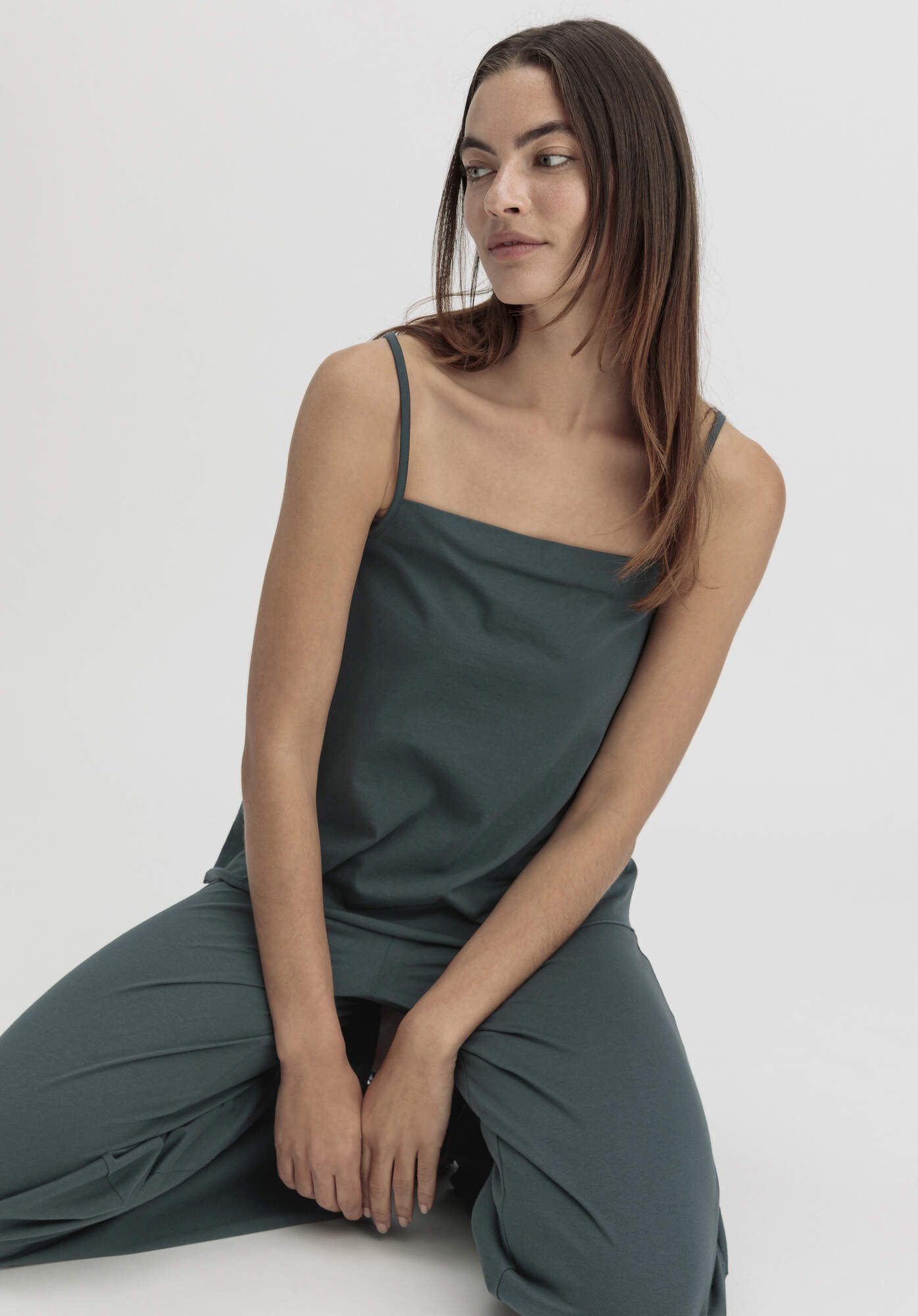 Hessnatur Pyjamaoberteil Relaxed SOFT FLOWER aus reiner Bio-Baumwolle (1-tlg)
