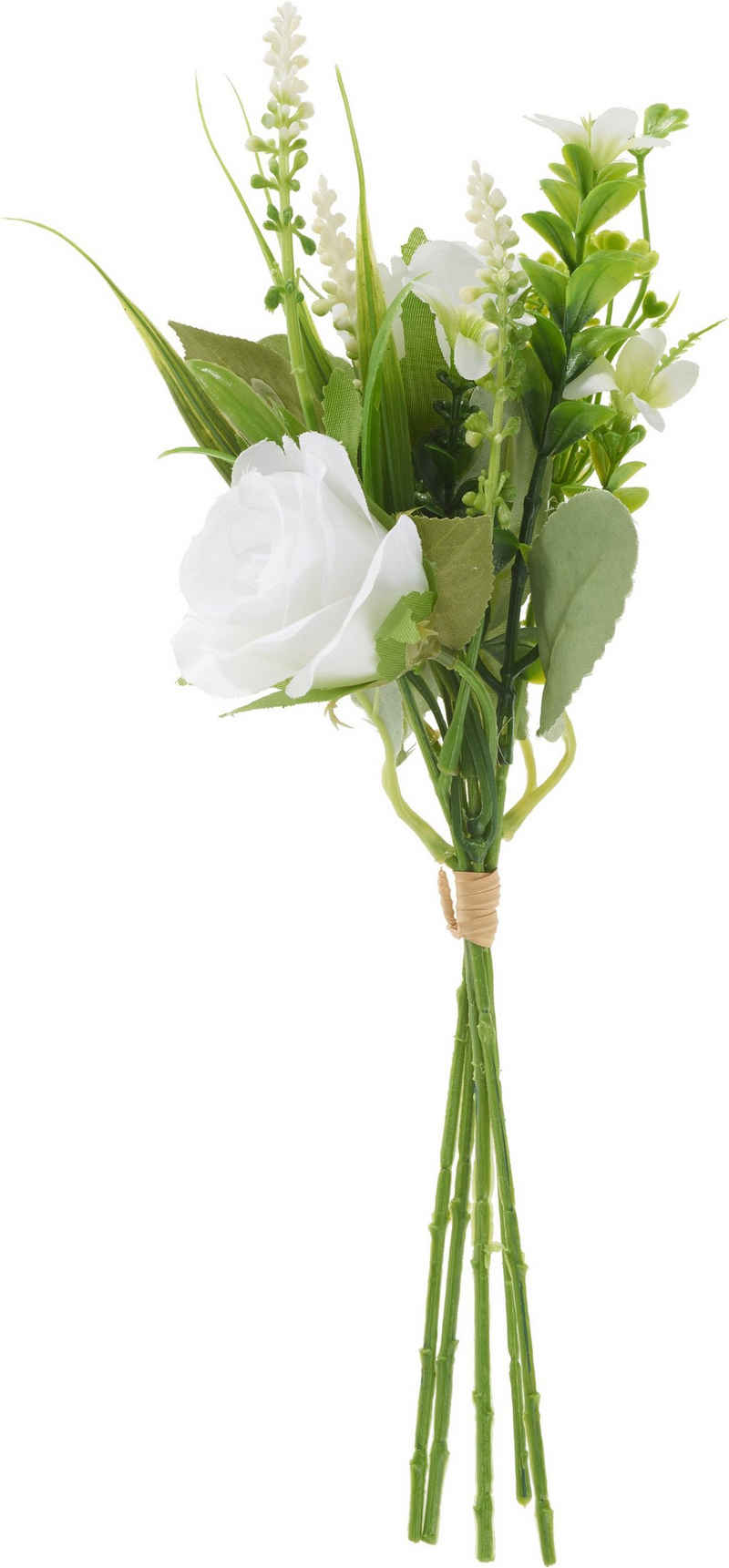 Kunstblume Blumenbund Mix Rose, 33 cm