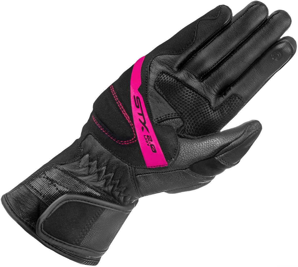 SHIMA Motorradhandschuhe STX 2.0 perforierte Damen Motorrad Handschuhe Belüftet Atmungsaktiv Visier – Bild 2 von 3