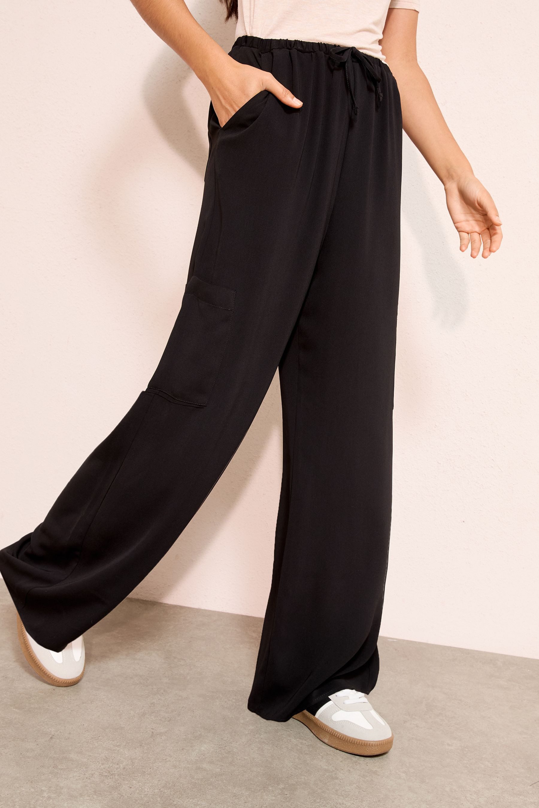 Friends Like These Stoffhose Friends Like These weite Utility-Hose, Petite (1-tlg)