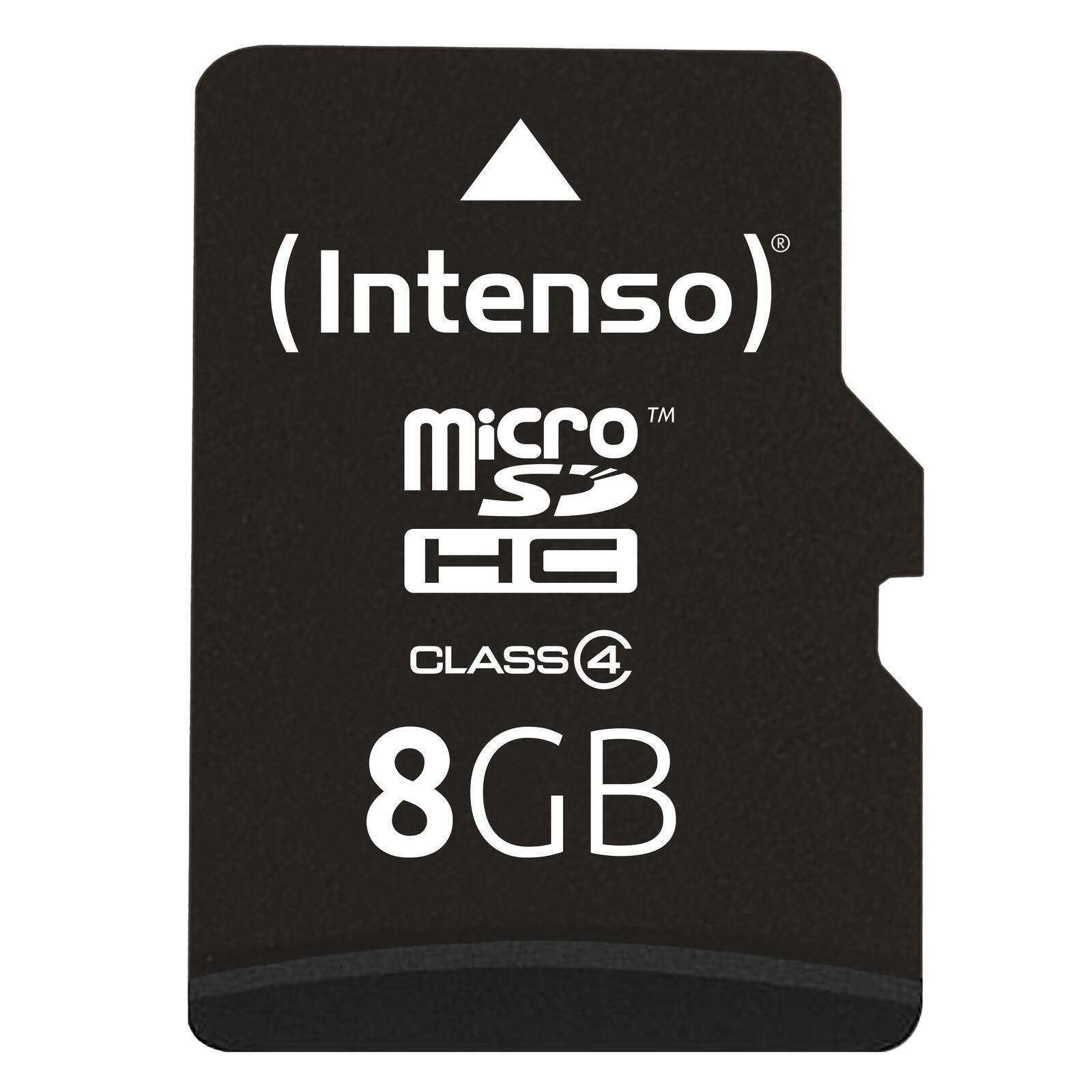 Intenso Intenso Speicherkarte microSDHC Card 8GB Cl4 Speicherkarte