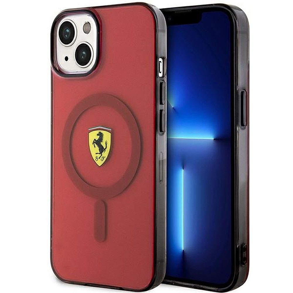 Ferrari Handyhülle MagSafe Schutzhülle 6,1 Zoll, MagSafe, transluzent, stoßfest, Lizenzware