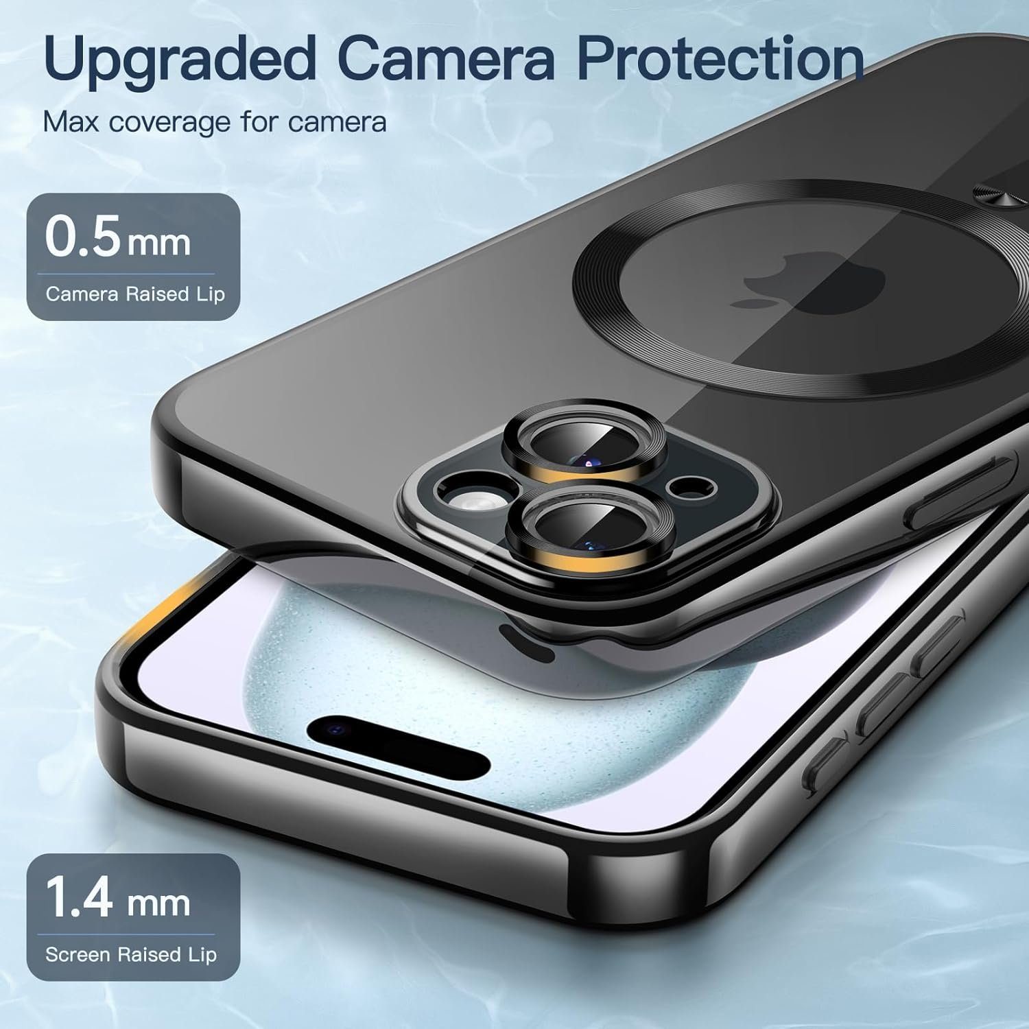 MSM Handyhülle Hülle für iPhone 15 Schutz MagSafe Silikon Slim Case Cover – Bild 2 von 4
