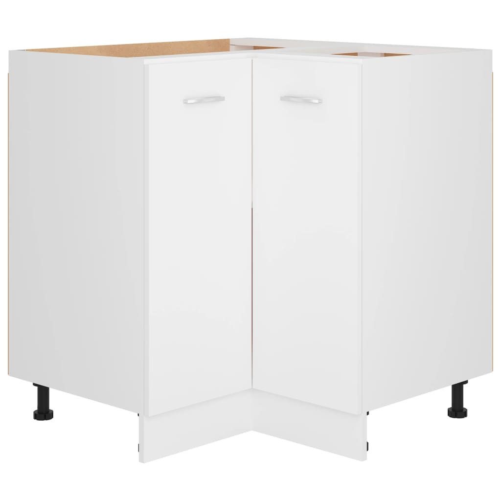 DOTMALL Eckunterschrank Eckunterschrank Lyon Weiß 75,5x75,5x81,5 günstig online kaufen