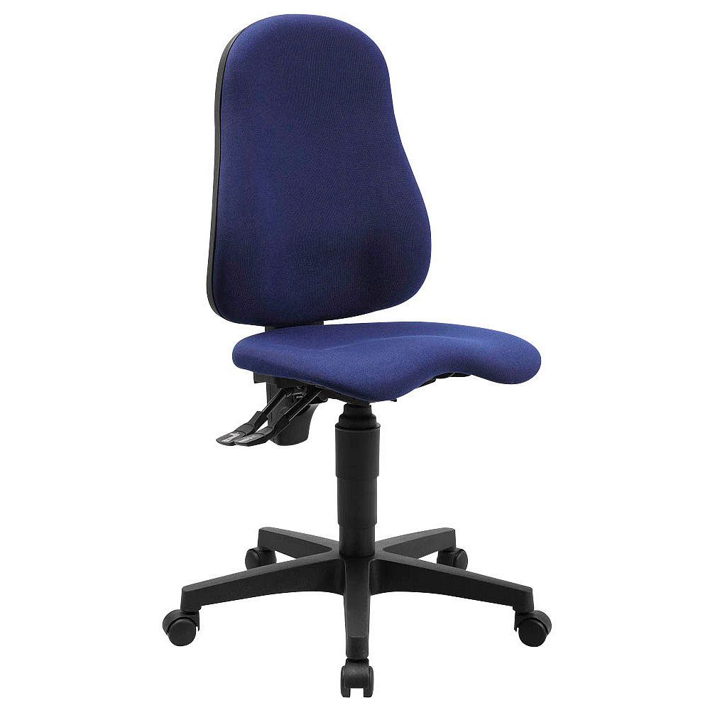 TOPSTAR Bürostuhl 1 Bürostuhl Ortho Point - Gestell schwarz / Stoff blau