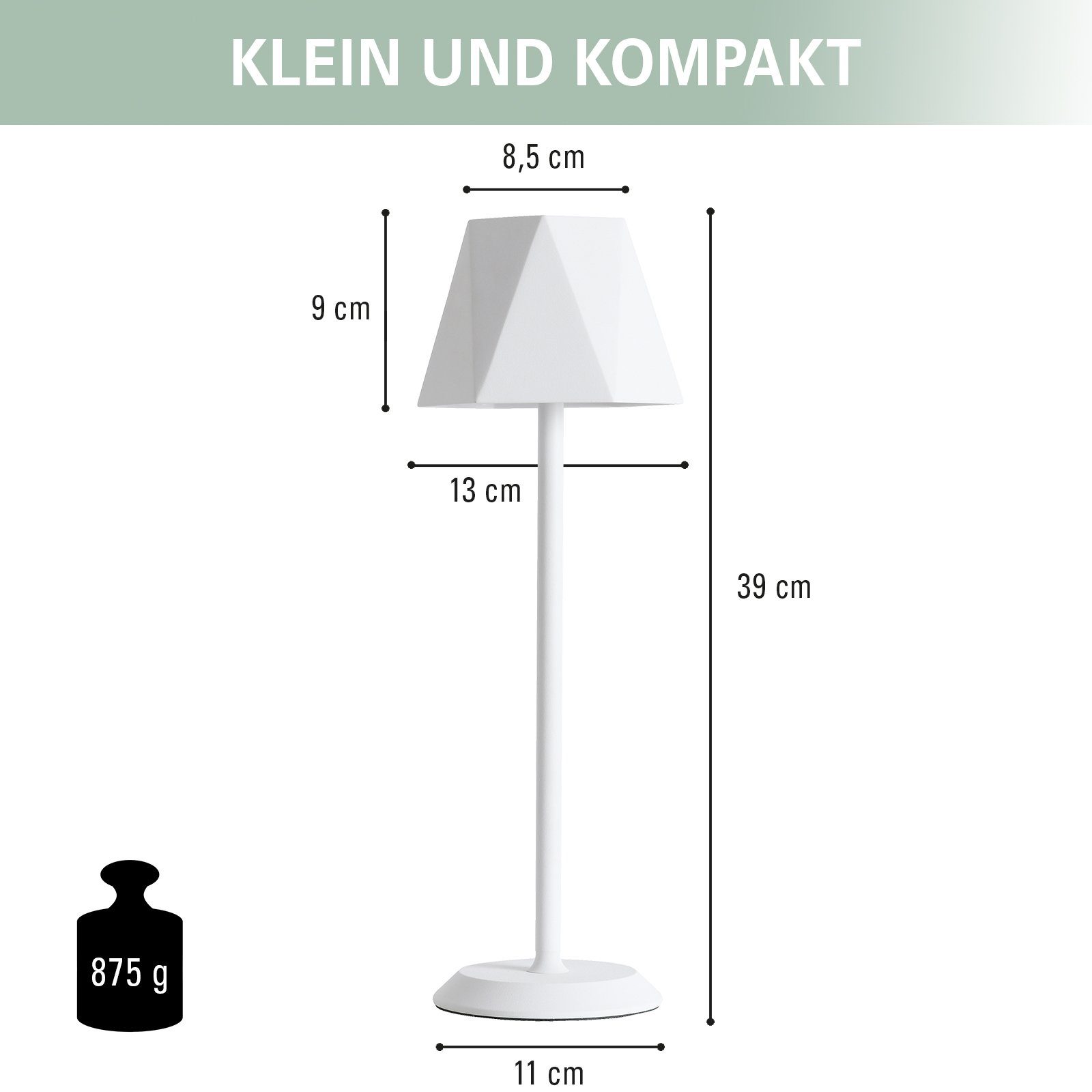 CLAUSS LED Tischleuchte LED Tischlampe, warmweiß, günstig online kaufen