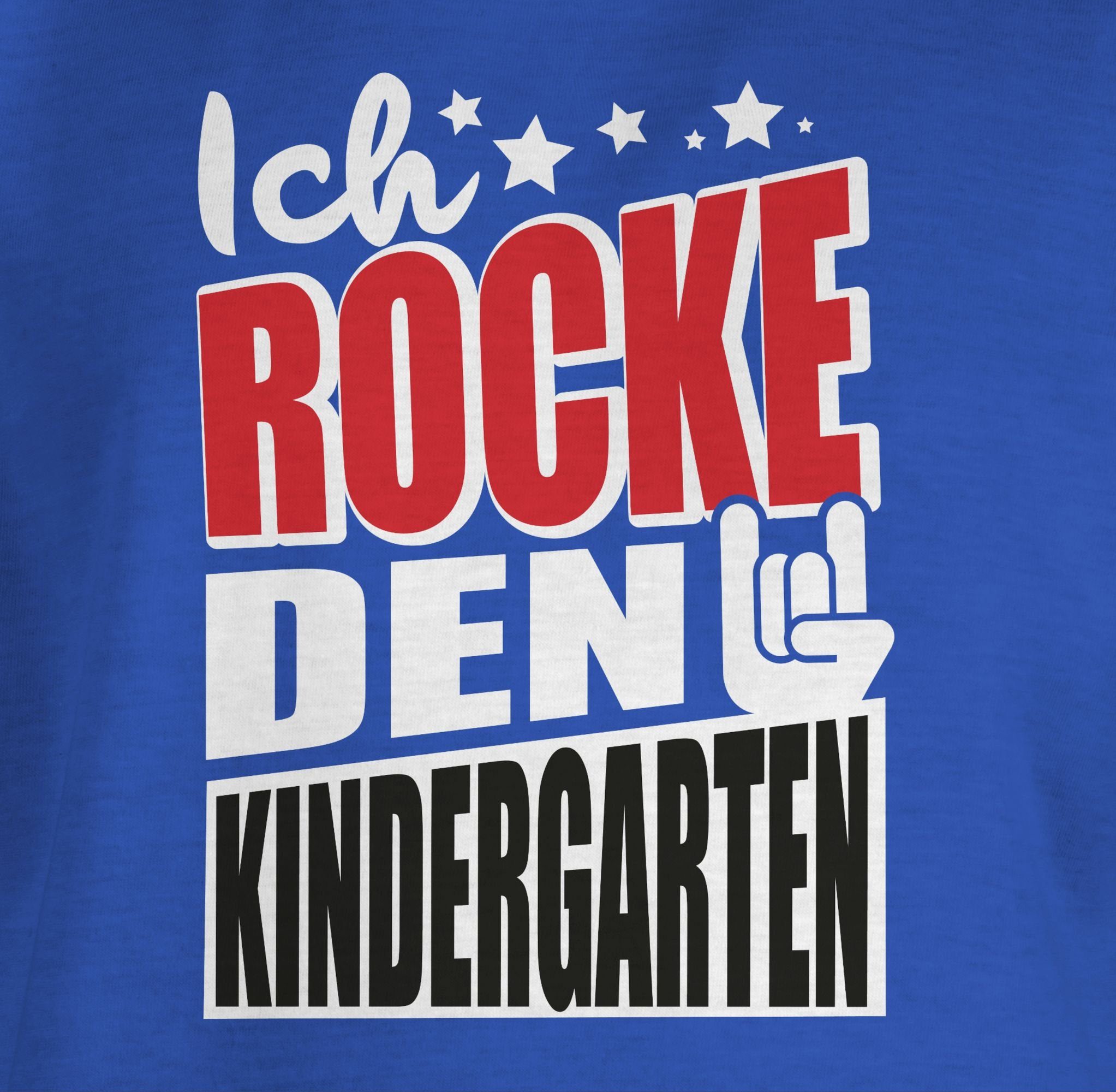 rocke 3 Kindergarten Shirtracer Ich Kindergarten T-Shirt den Royalblau Hallo