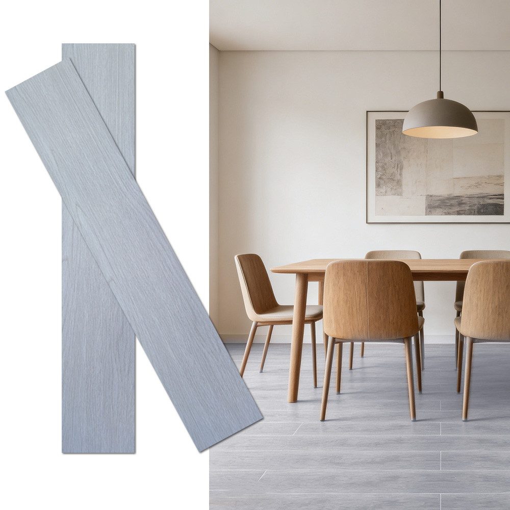 PFCTART Vinylboden Selbstklebende PVC Dielen in Holzoptik – 36 Platten für 5m², Umweltfreundlich & strapazierfähig – ideal für Wohnungen & Büros, Einfach zu verlegen, pflegeleicht, geeignet für Böden & Wände