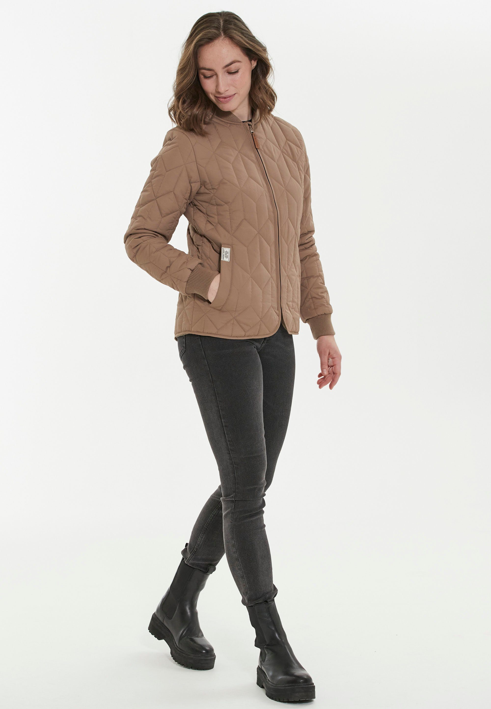 WEATHER REPORT elastischen mit Piper Bündchen beige Outdoorjacke