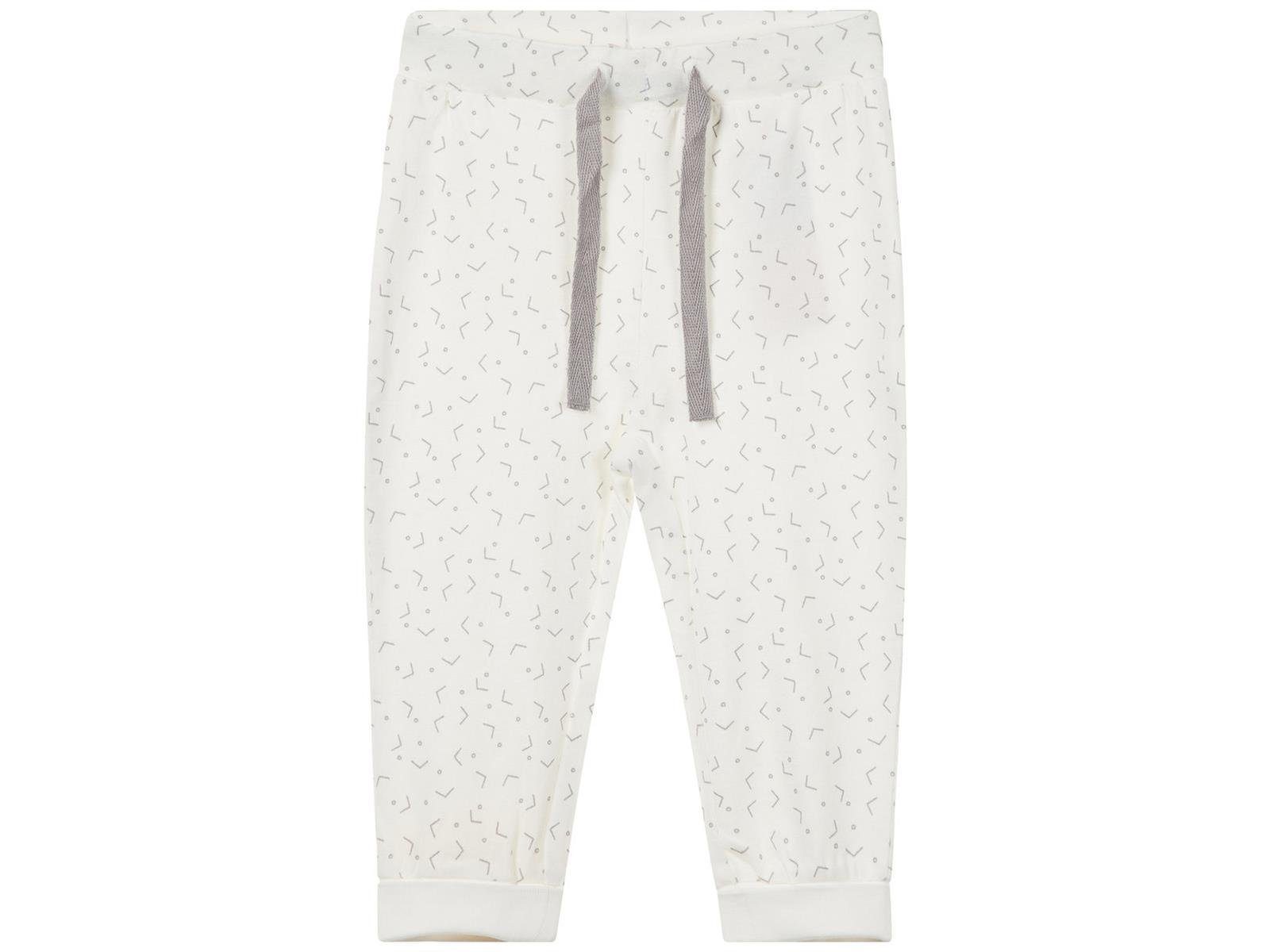 Name It Sweatpants Name It Unisex Baby-Hose aus Bio-Baumwolle in weiß