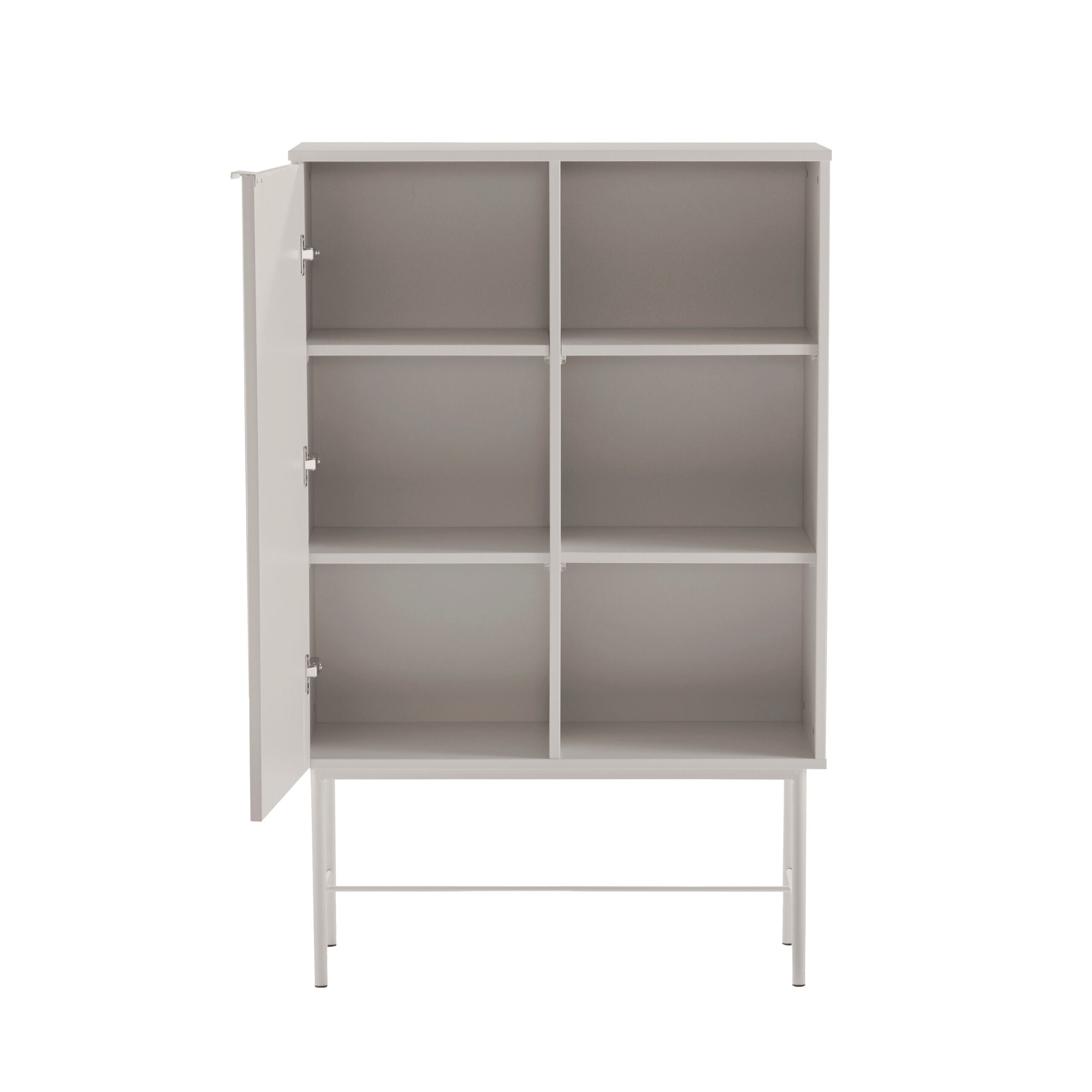 hjh LIVING Regal SIO Kommode H/B/T: 130.0 x 82.0 x 35.0 cm, Highboard Kommode mit Soft-Close Tür, offene Fächer, Modernes Design