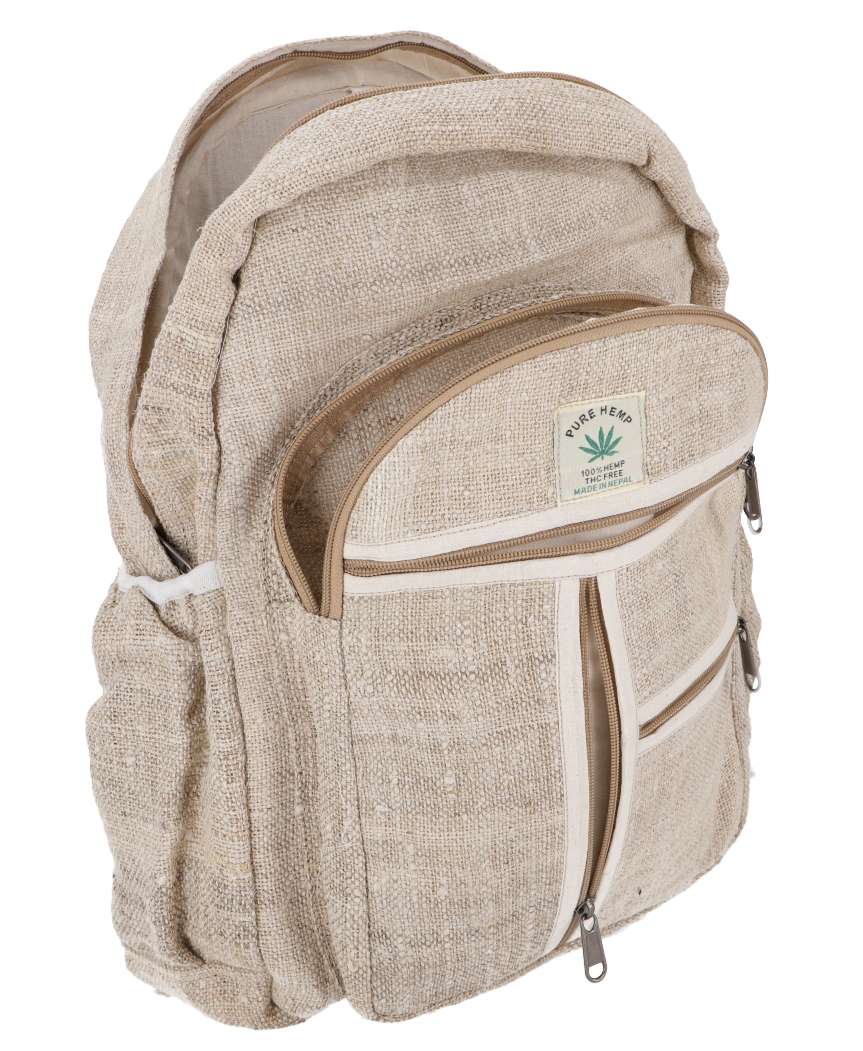 Guru-Shop Freizeitrucksack Ethno Hanf Rucksack, großer günstig online kaufen