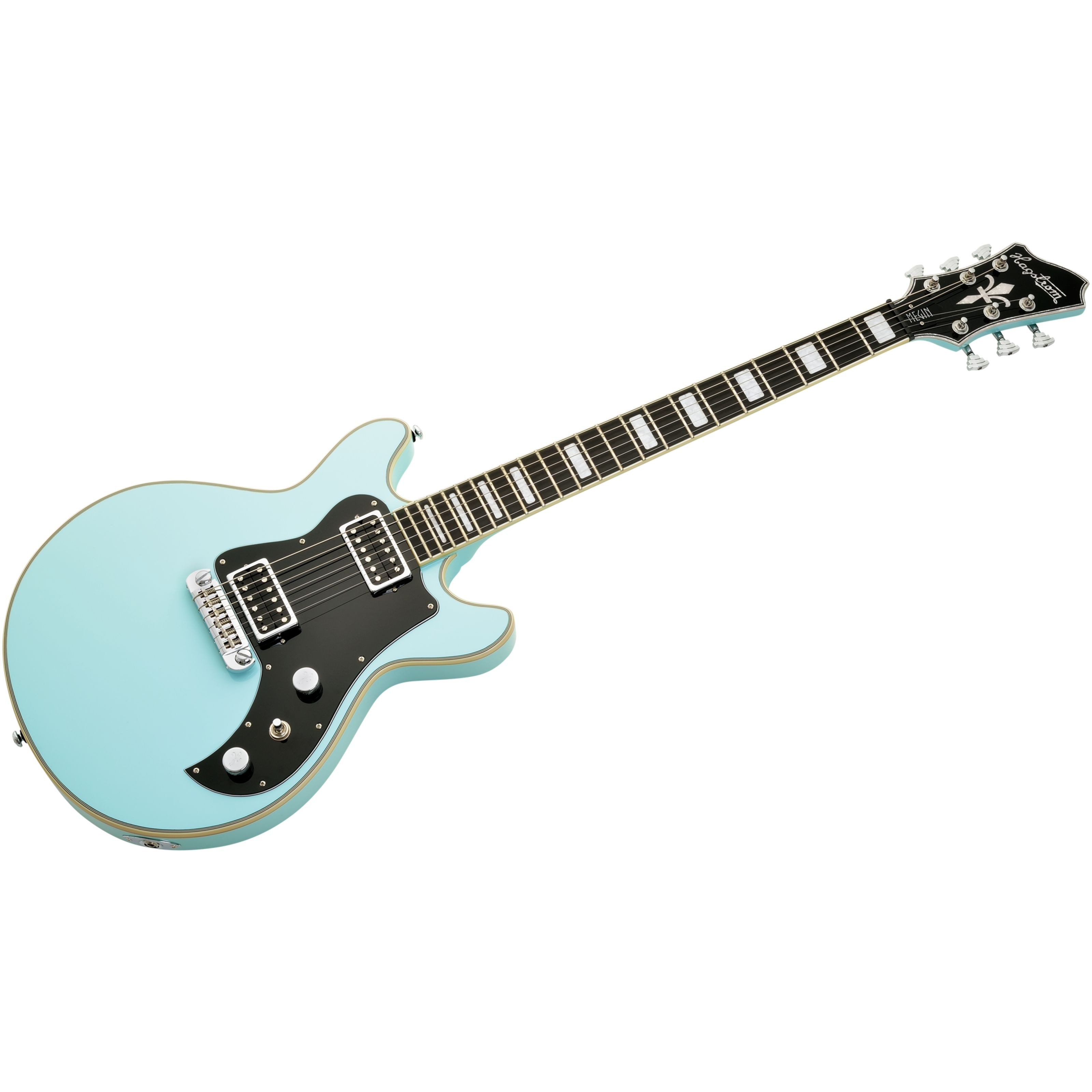 Hagstrom E-Gitarre, E-Gitarren, Andere Modelle, Megin Aged Sky Blue - E-Gitarre