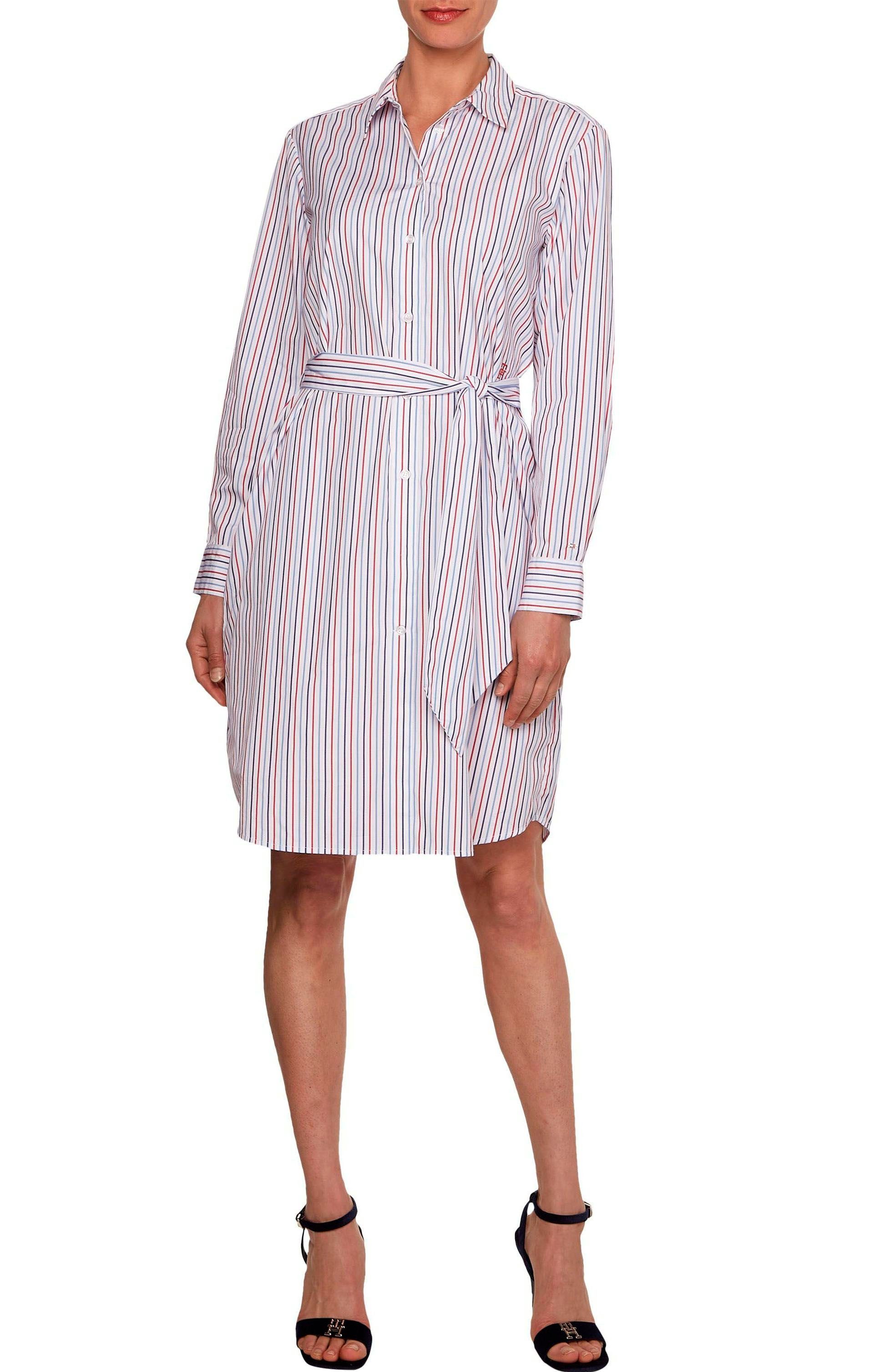 tommy-hilfiger-hemdblusenkleid-org-co-gbl-stp-knee-shirt-dress-mit