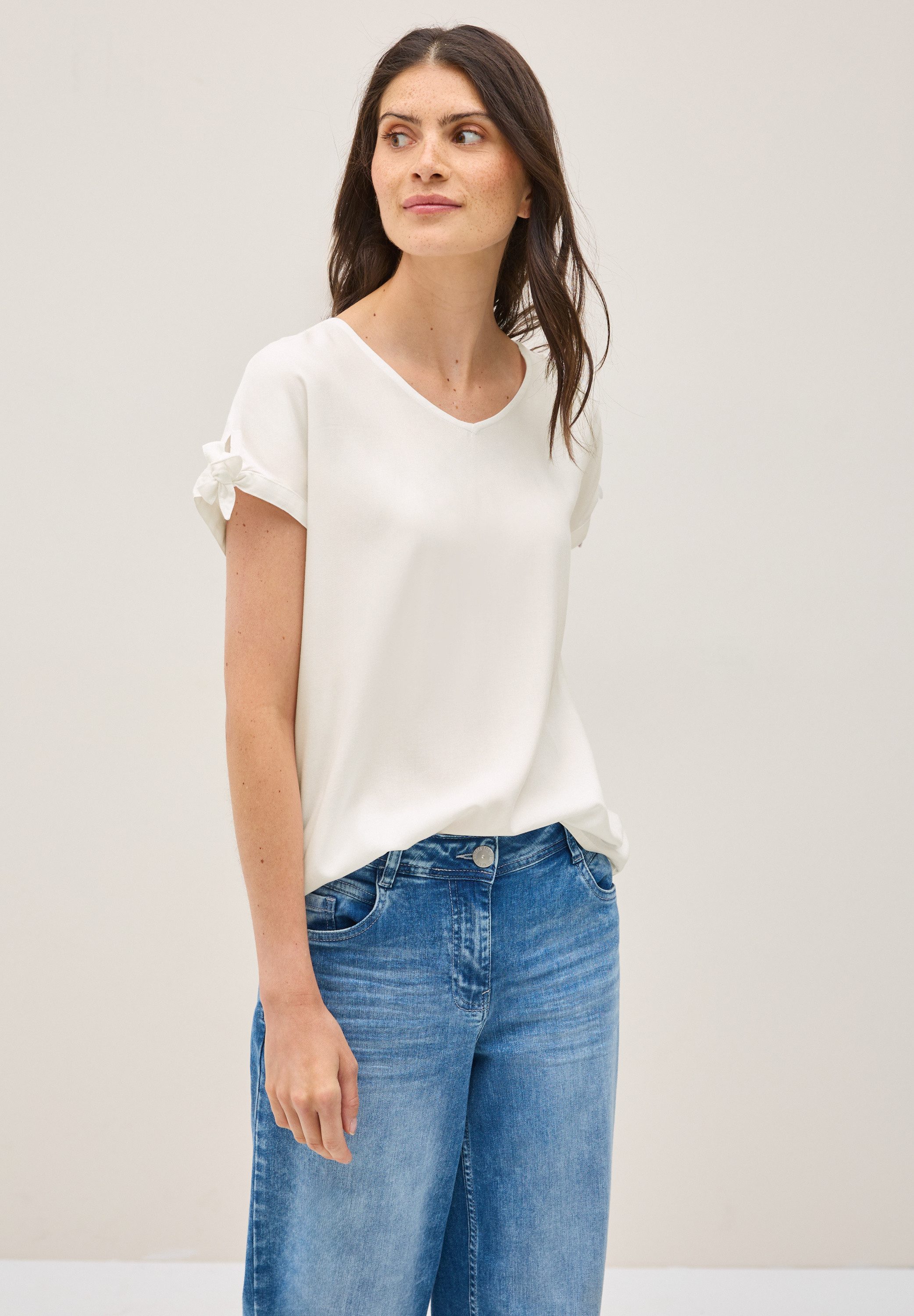 CECIL Kurzarmbluse aus softer Viskose günstig online kaufen