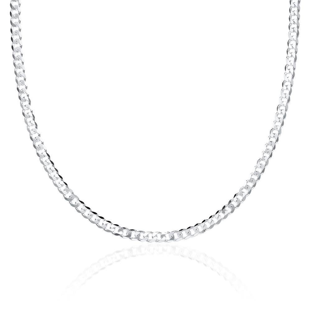 JEWLIX Panzerkette 925 Silber Panzerkette 3mm Damen Herren von JEWLIX PK0030 (45cm)