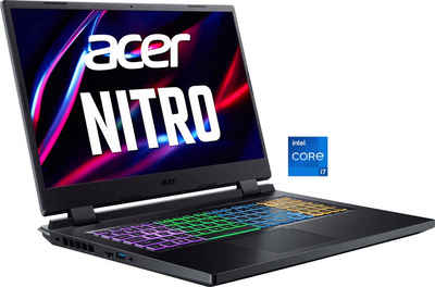 Acer AN517-55-73KB Gaming-Notebook (43,9 cm/17,3 Zoll, Intel Core i7 12700H, GeForce RTX 4060, 1000 GB SSD)