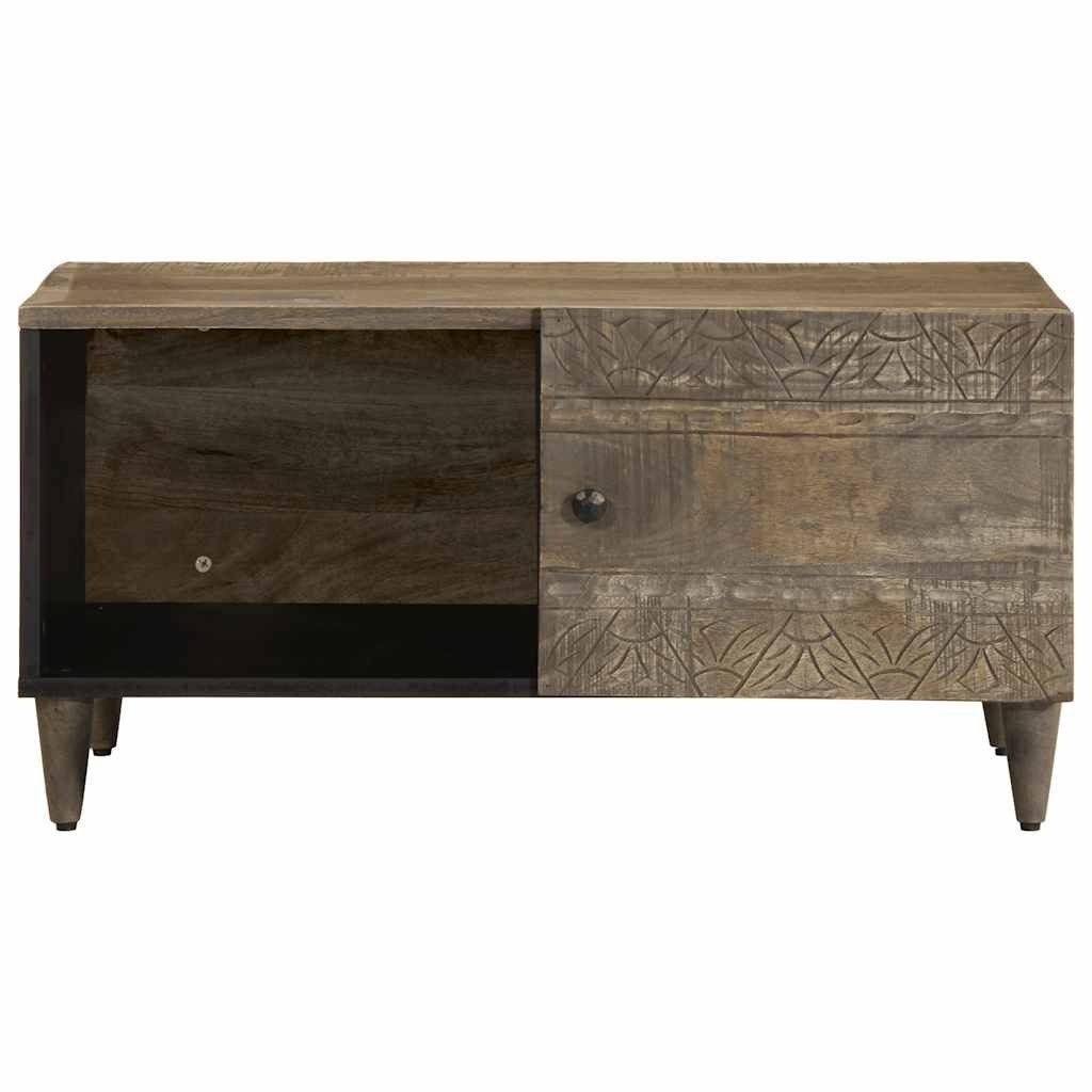 vidaXL Couchtisch Couchtisch Hellgrau 80x50x40 cm Massivholz (1-St)