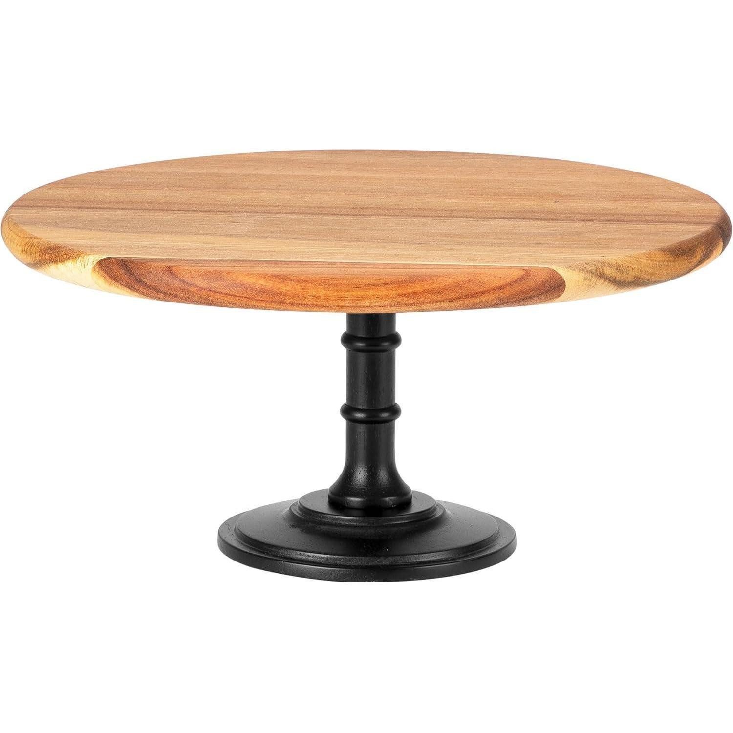 LuxusKollektion Tortenständer Etagere Tortenständer Cupcake Ständer Holz Eichensockel