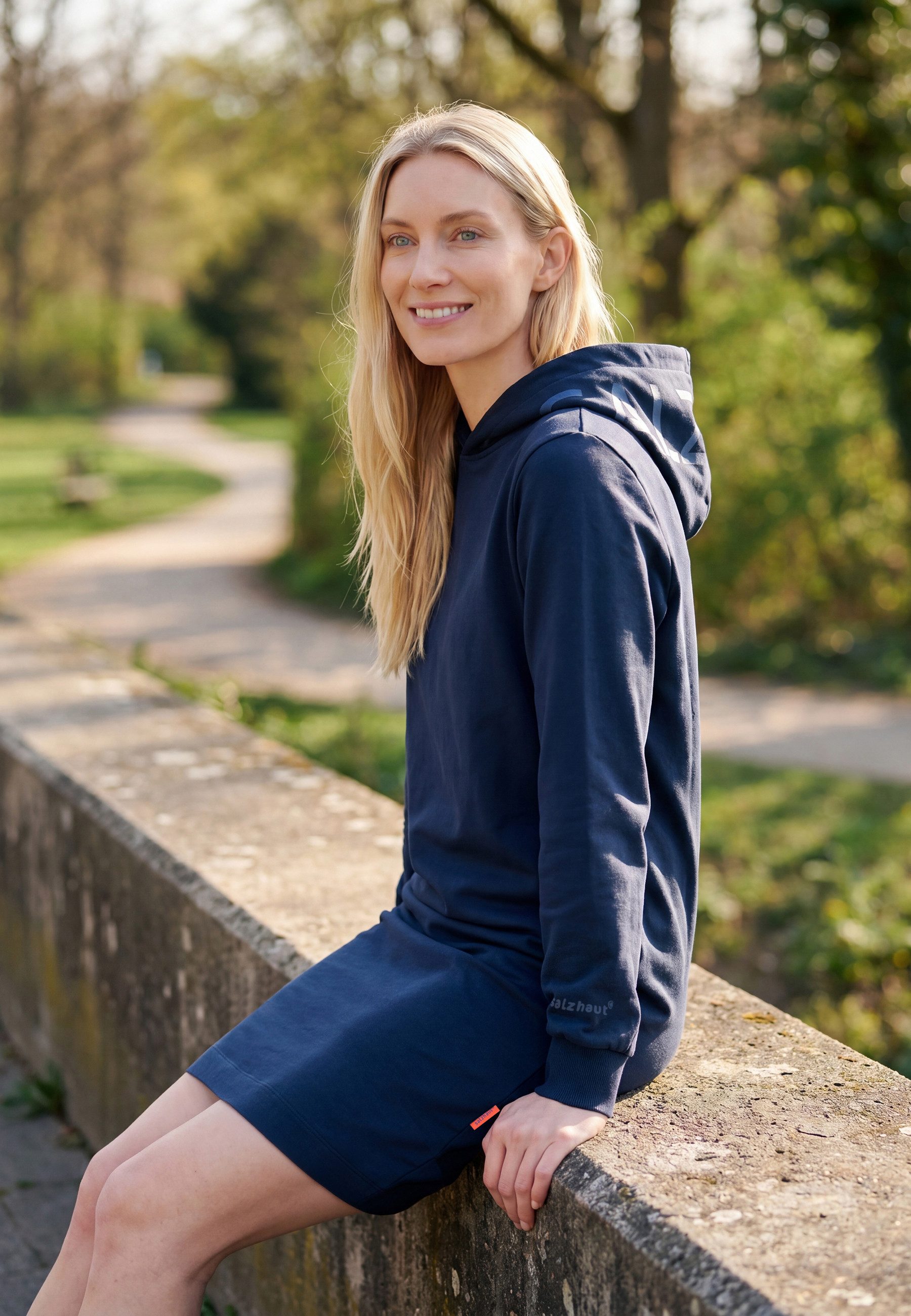 salzhaut Midikleid AFFLUERN Damen Leicht tailliert salzhaut – nordisch frisch, lässig und frech für jeden Tag!