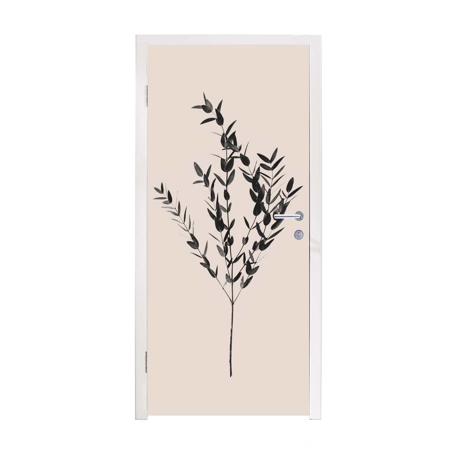MuchoWow Türtapete Pflanzen - Grün - Natur, Matt, bedruckt, (1 St), Fototapete für Tür, Türaufkleber, 75x205 cm | Türtapeten
