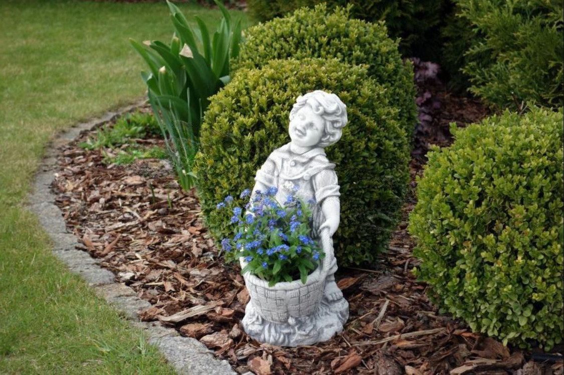Thumbnail - Xlmoebel Pflanzkübel Blumenkübel mit Dekorationsfigur für den Garten, Pflanzgefäß (Artikel s101148), Hergestellt in Euro...