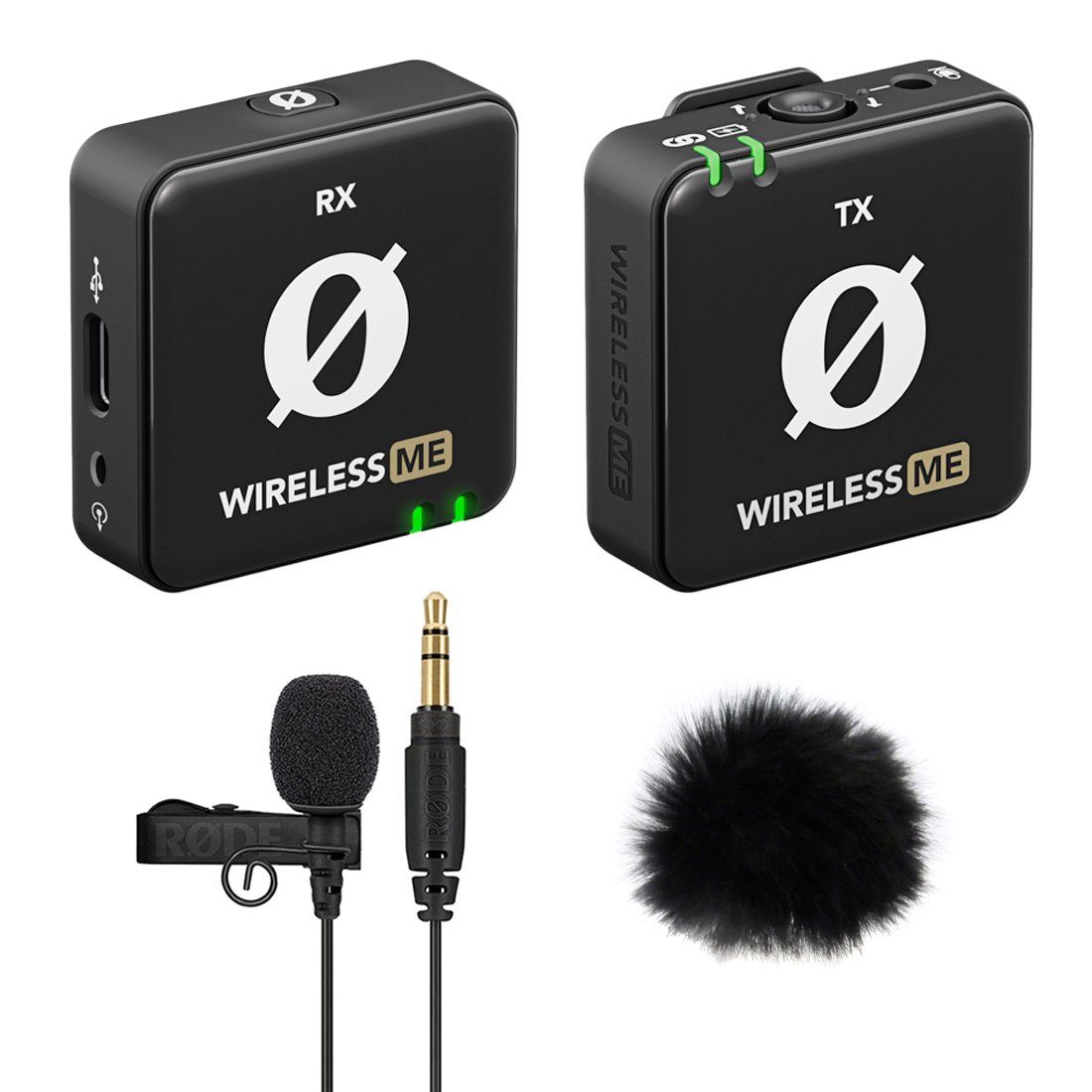 Rode Wireless ME mit Lavalier GO und Windschutz Digitales Aufnahmegerät
