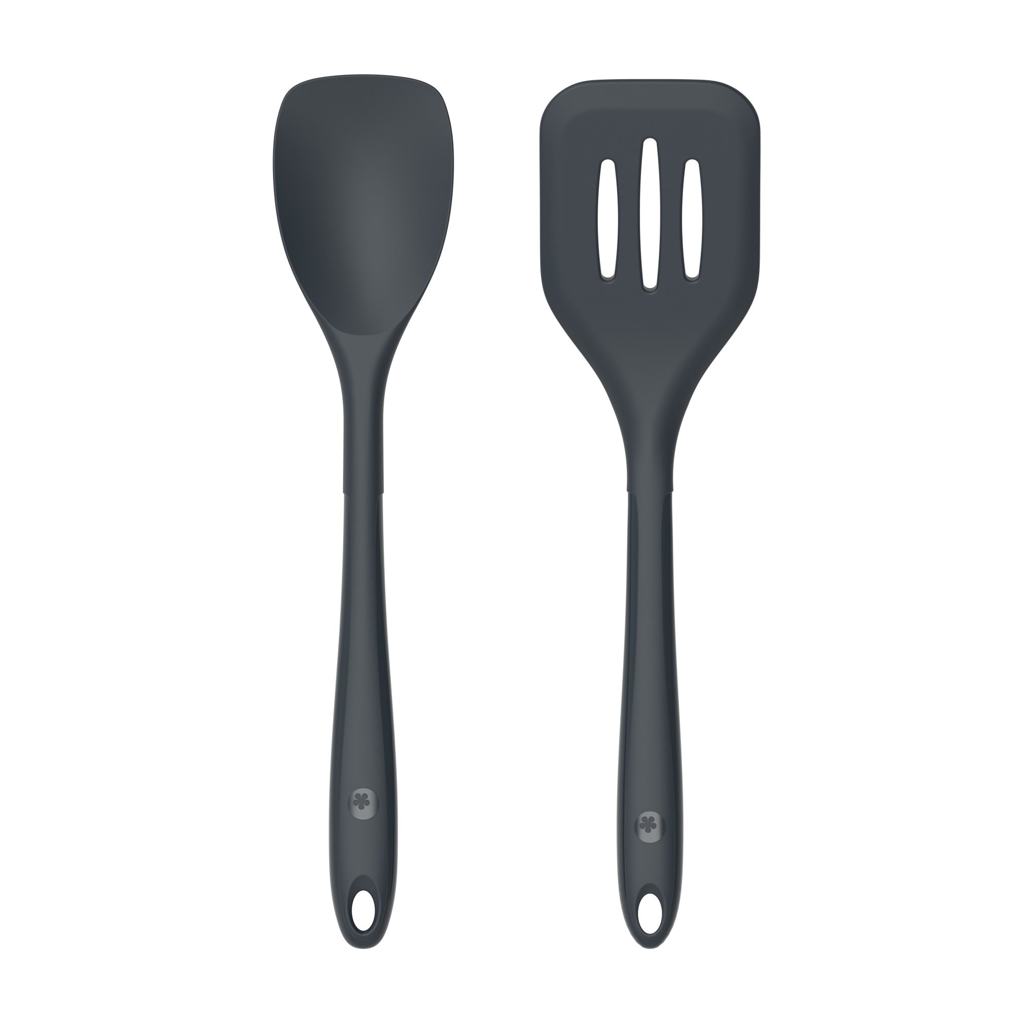 Kochblume Kochbesteck-Set Flexlöffel + Flexwender - 2-tlg. - anthrazit