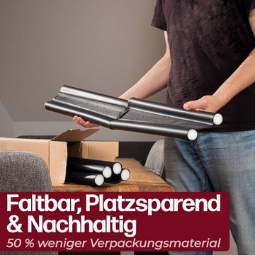 Praknu Zugluftstopper 2 Set Doppelseitiger Schutz - Zugstopper Türboden Türdichtung, 2-tlg., Zuschneidbar - Kältestopp von Zugluft unter der Tür - Luftstopper