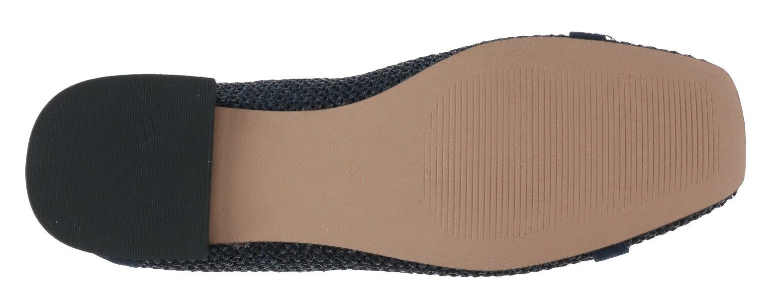 Caprice Ballerina, Blockabsatz, Bequemschuh, Businessschuh mit Schmuckelement