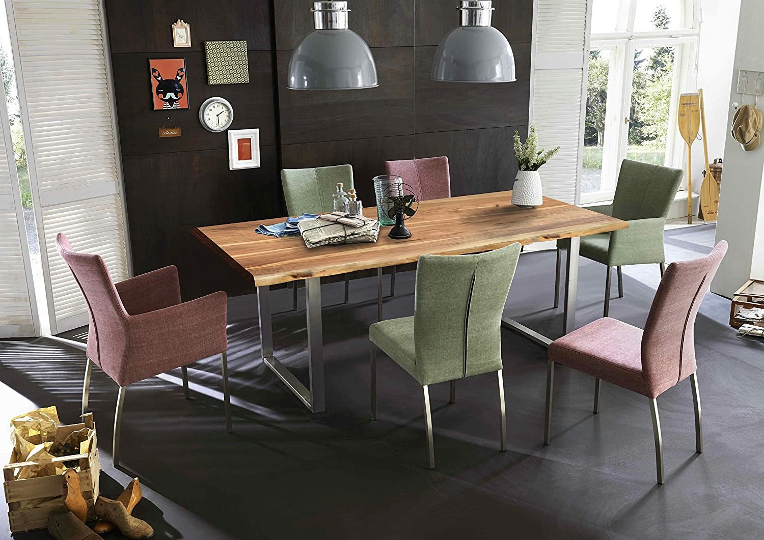 Loreno® Baumkantentisch Tops&Tables, Akazie Massivholz naturfarben günstig online kaufen