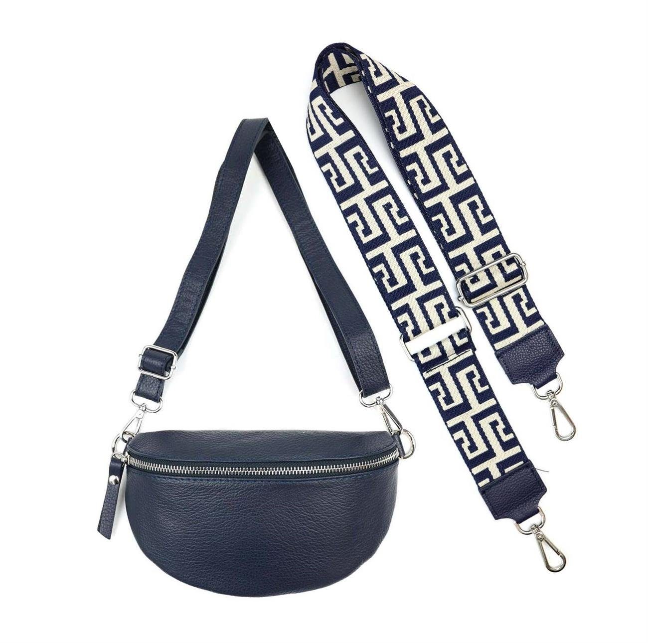 ITALYSHOP24 Bauchtasche Made in Italy Damen Leder Gürteltasche Hüfttasche B günstig online kaufen