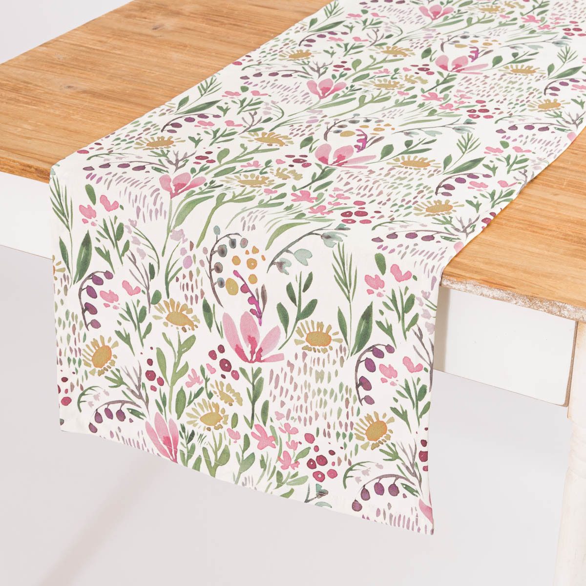 SCHÖNER LEBEN. Tischläufer Tischläufer Aquarell Blumen günstig online kaufen