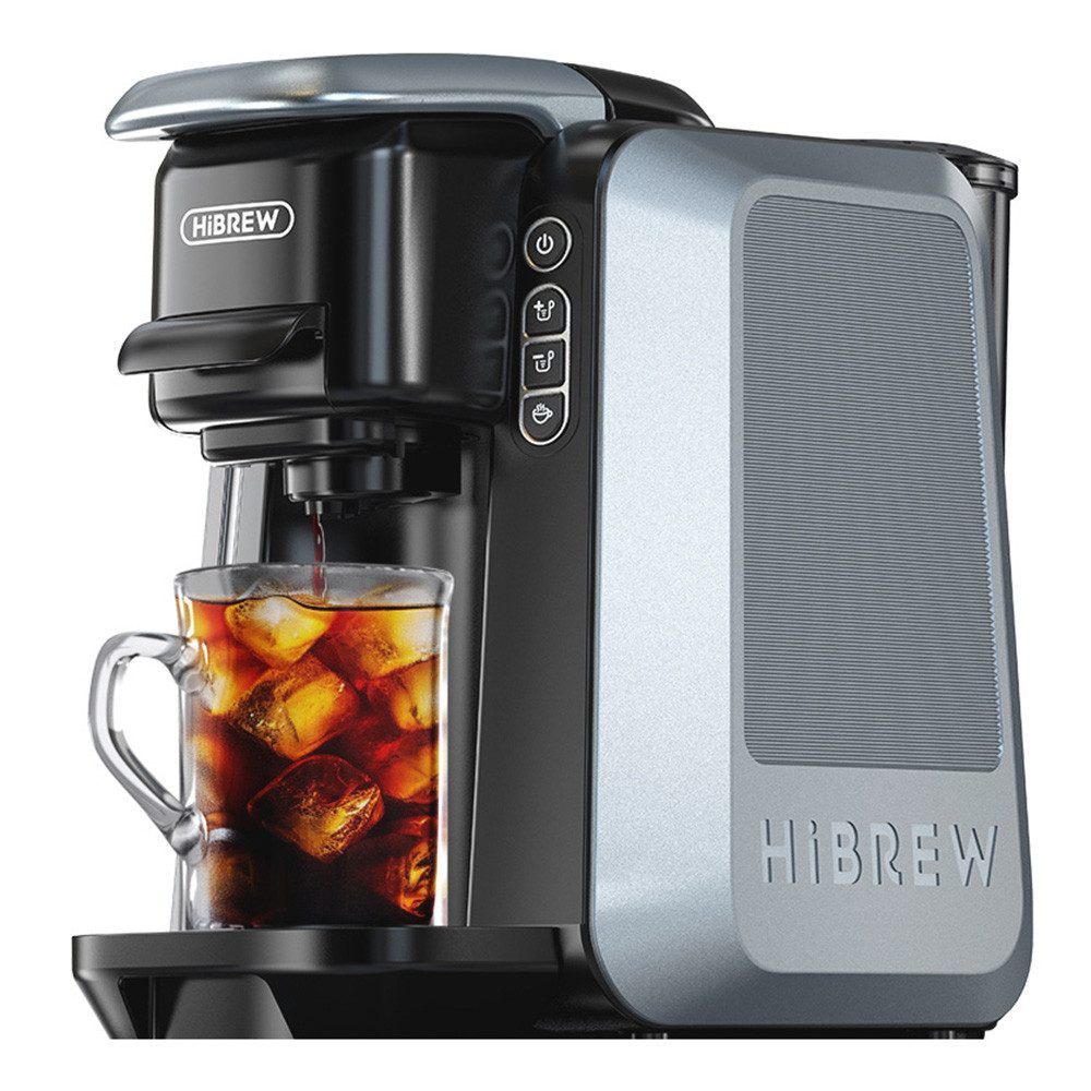 HiBREW Kapselmaschine, mit NES/DG/KCUP/Mahlkaffee, Pre-Infusion und Instant Cold Brew